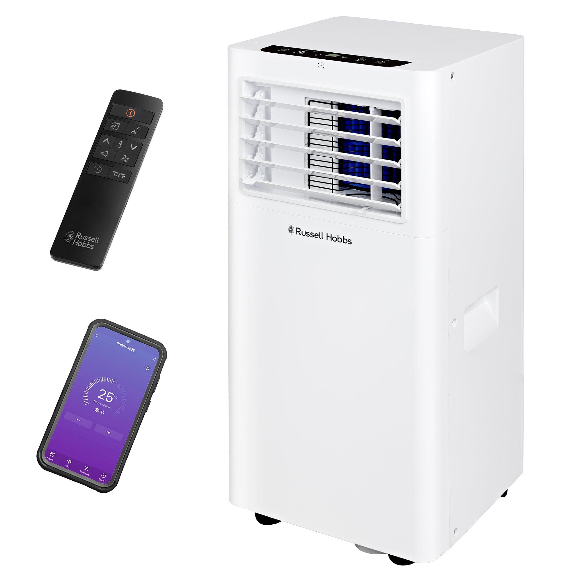 White - Russell Hobbs - RHPAC3002 Portable 3-in-1 Air Conditioner in White - 2