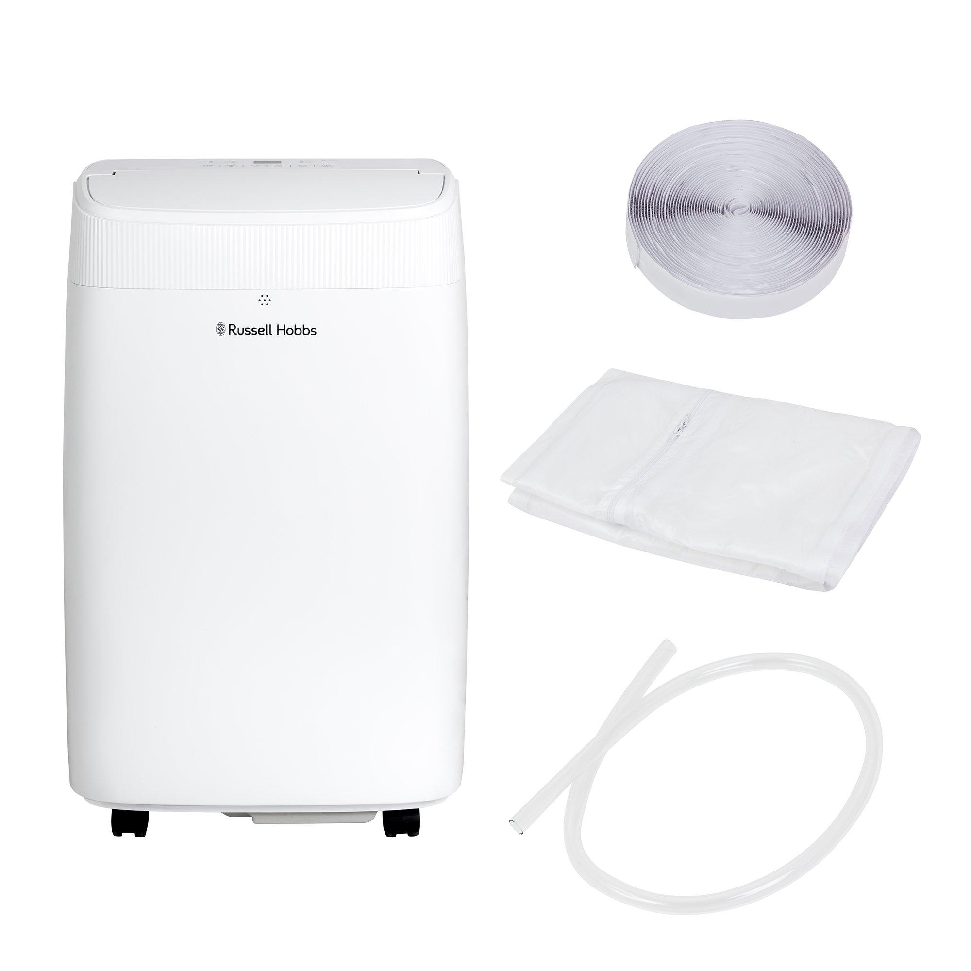 White - Russell Hobbs - RHPAC4003 Portable Air Conditioner & Dehumidifier - 1
