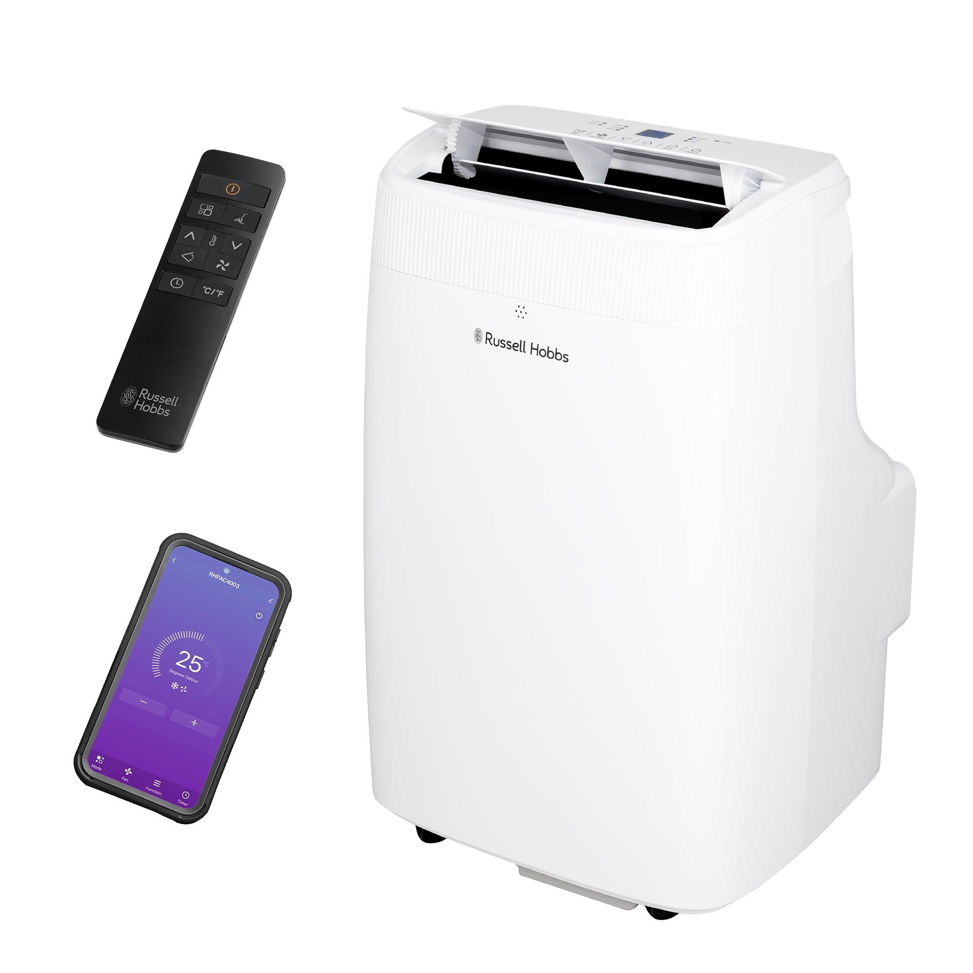White - Russell Hobbs - RHPAC4003 Portable Air Conditioner & Dehumidifier - 2