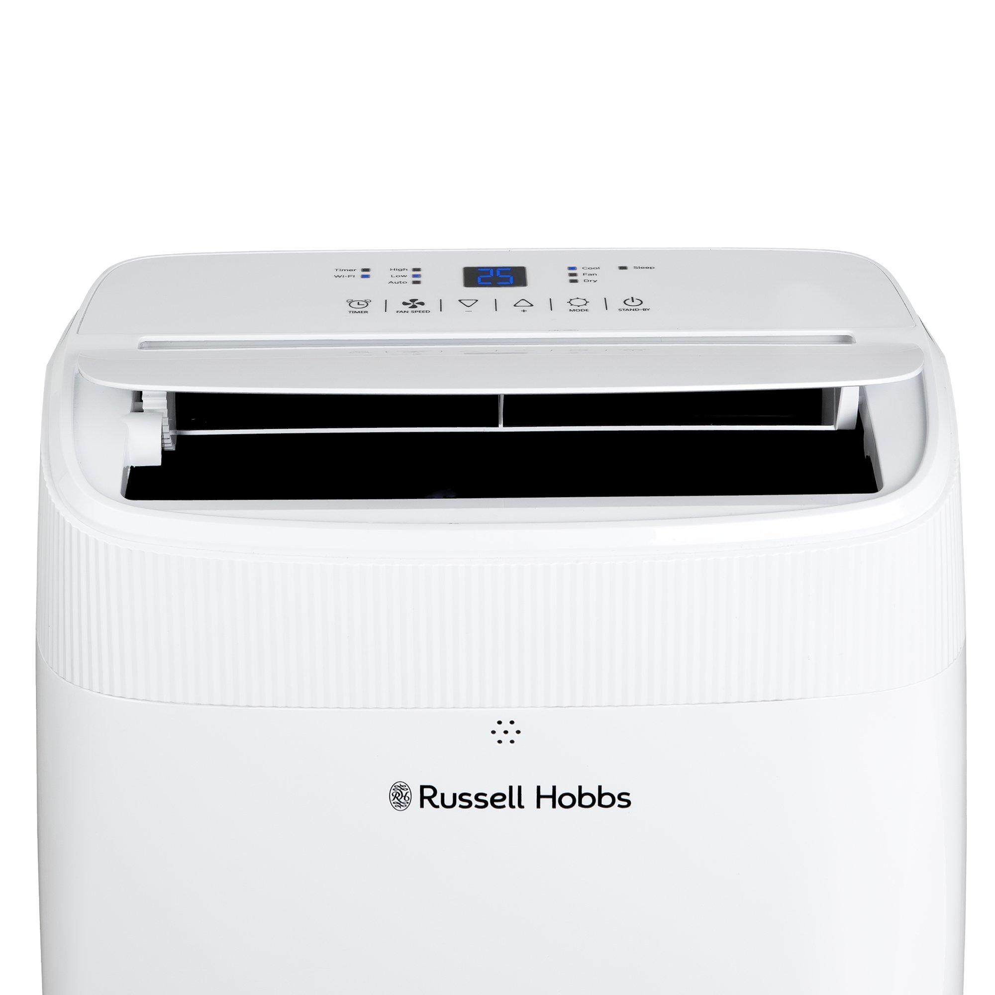 White - Russell Hobbs - RHPAC4003 Portable Air Conditioner & Dehumidifier - 4