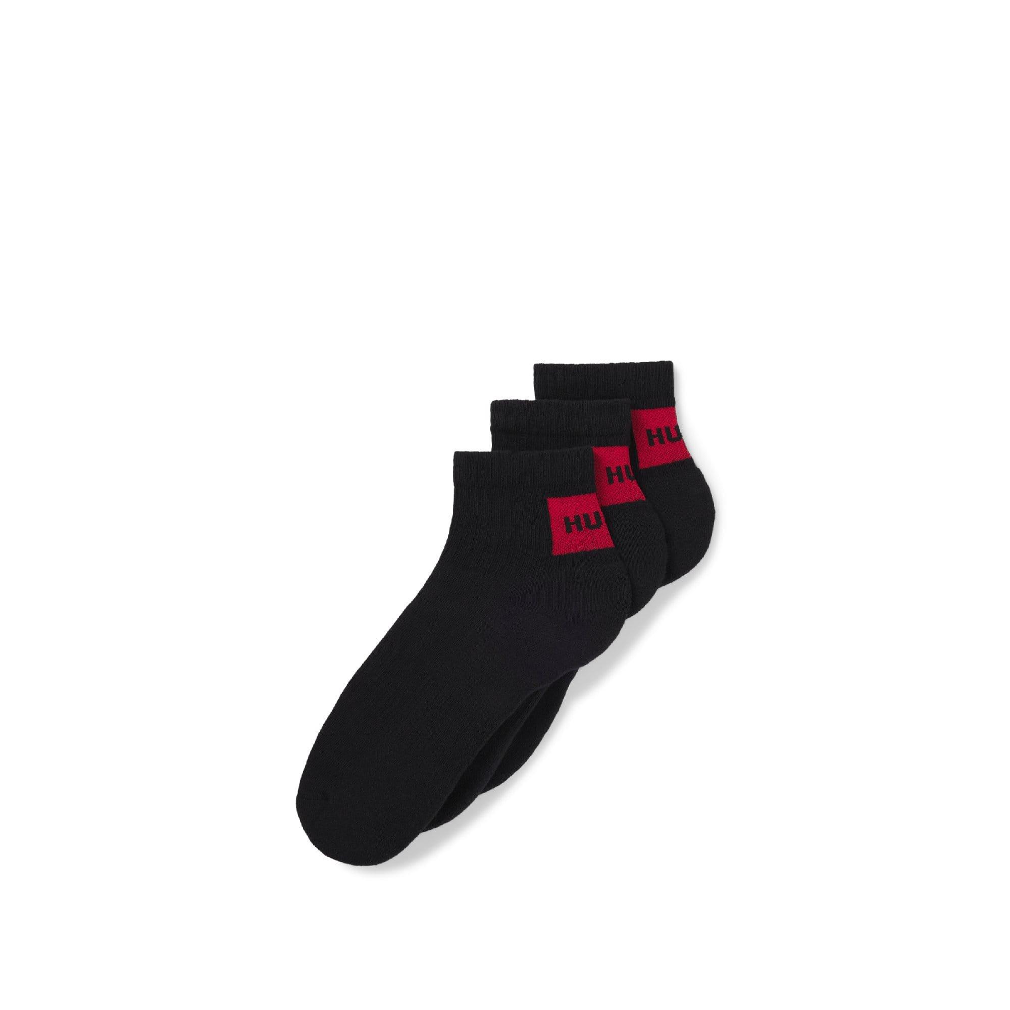 Black - Hugo - 3 Pack of Logo Ankle Socks - 1
