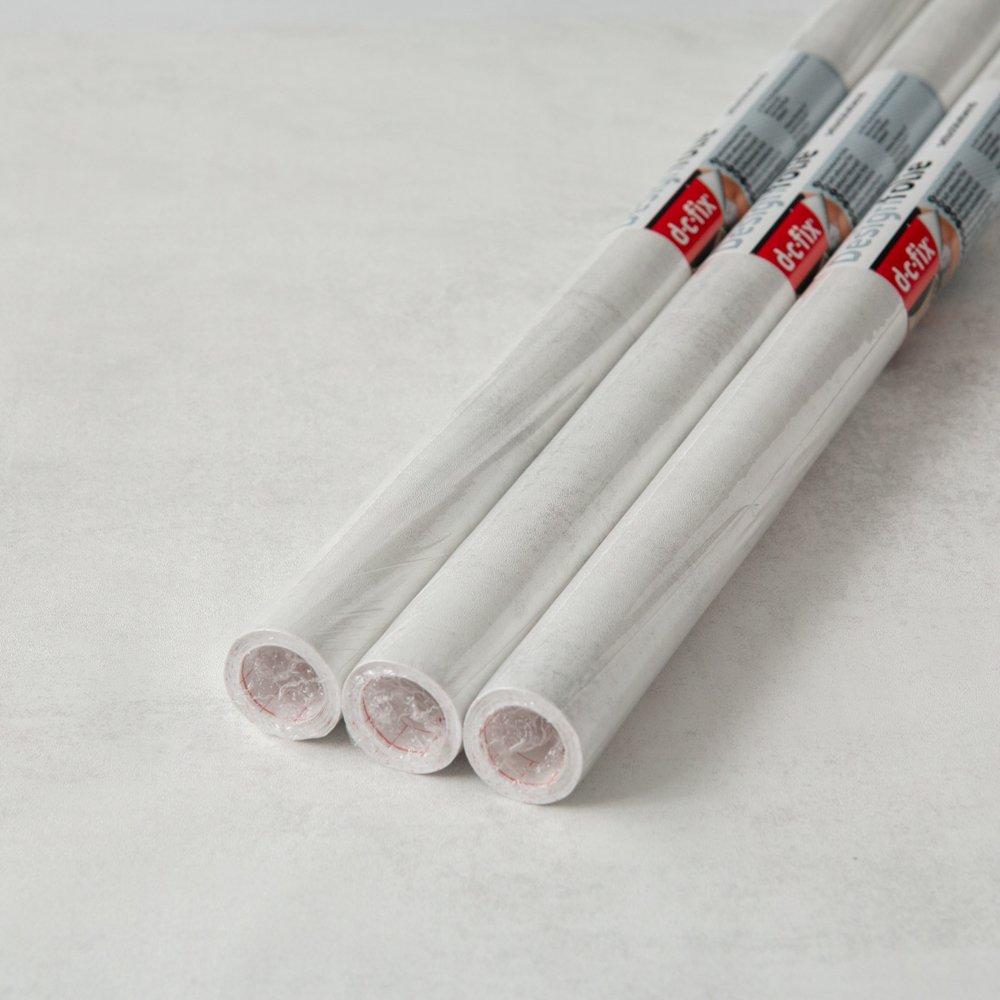 White - D C Fix - dc fix Concrete White Self Adhesive Vinyl Pack 3 - 1