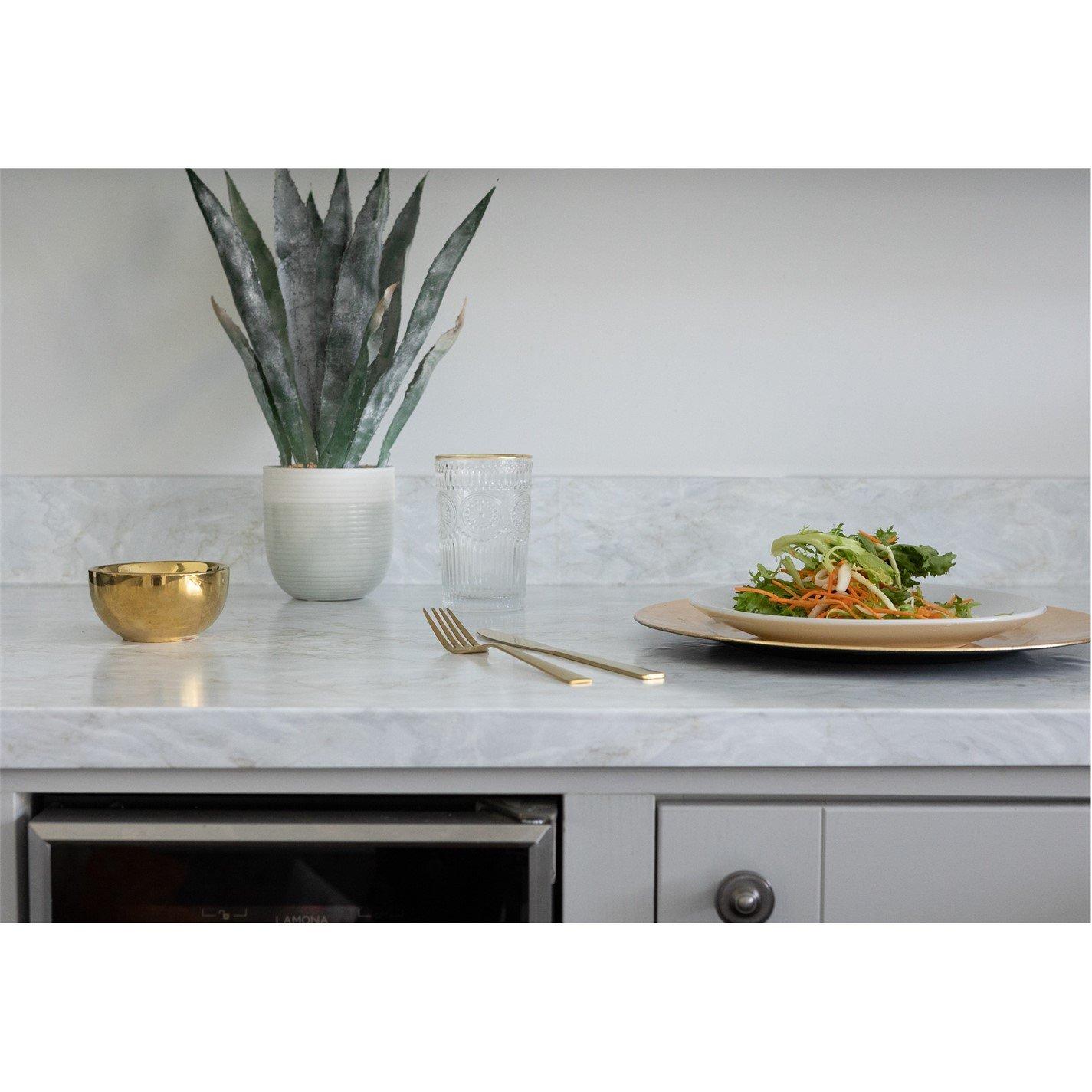 White/Gold - D C Fix - dc fix Cortes Gold Self Adhesive Vinyl Pack 3 - 2