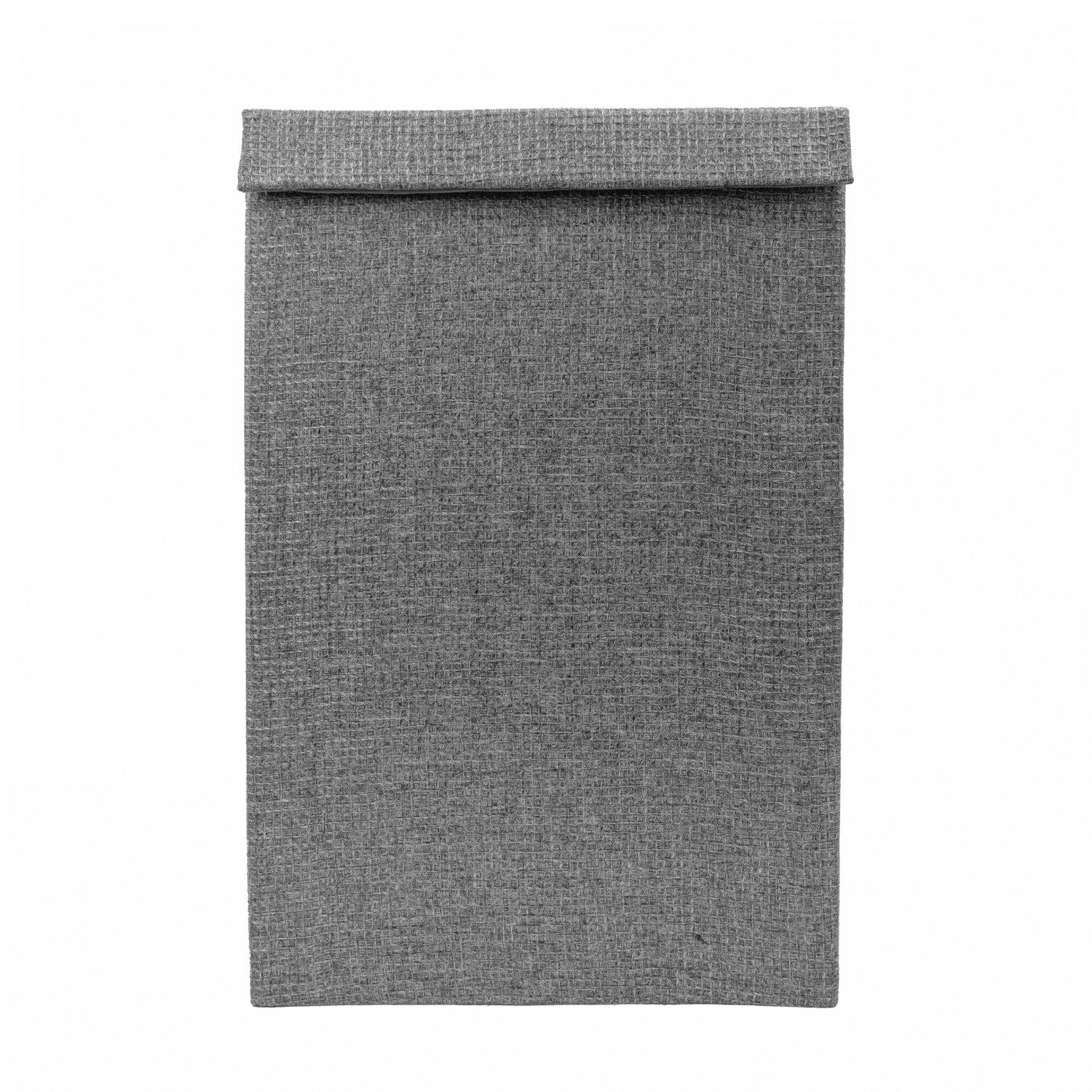 Grey - JVL - Chroma Foldable Laundry Hamper with Lid, Home - 3