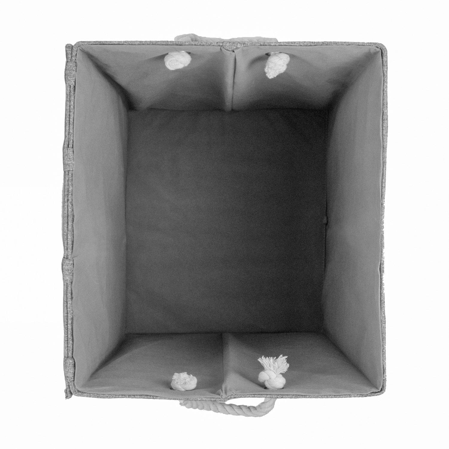 Grey - JVL - Chroma Foldable Laundry Hamper with Lid, Home - 6