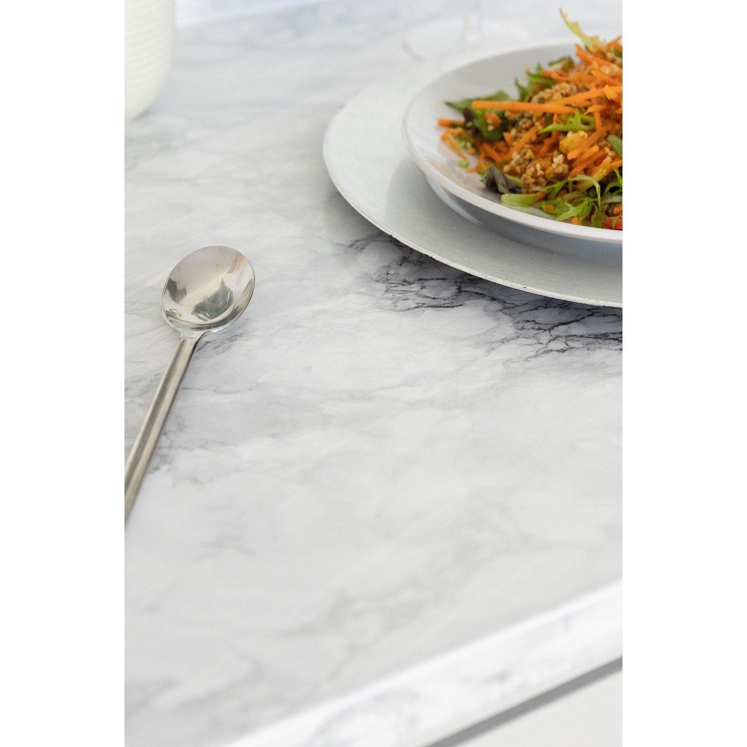 White/Silver - D C Fix - dc fix Cortes Silver Self Adhesive Vinyl Pack 3 - 4