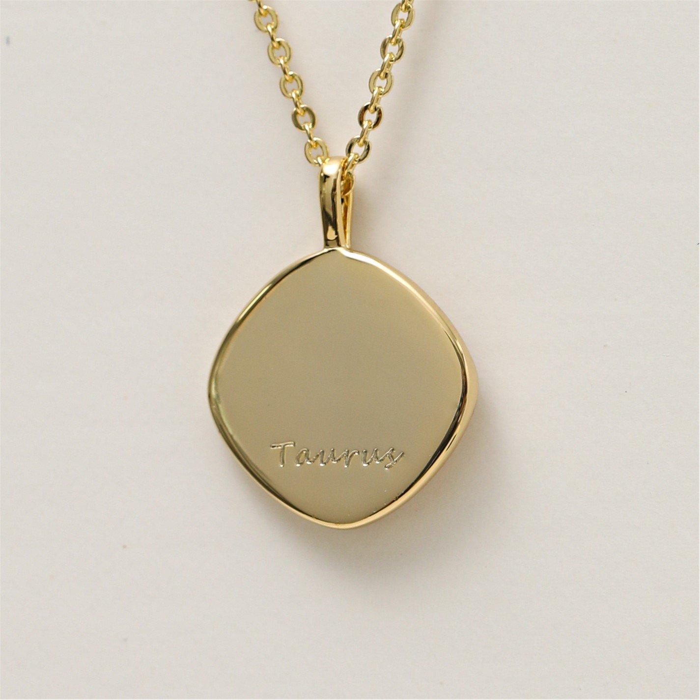 Gold - Jon Richard - Gold Plated Molten Horoscope Necklace - Taurus - 5