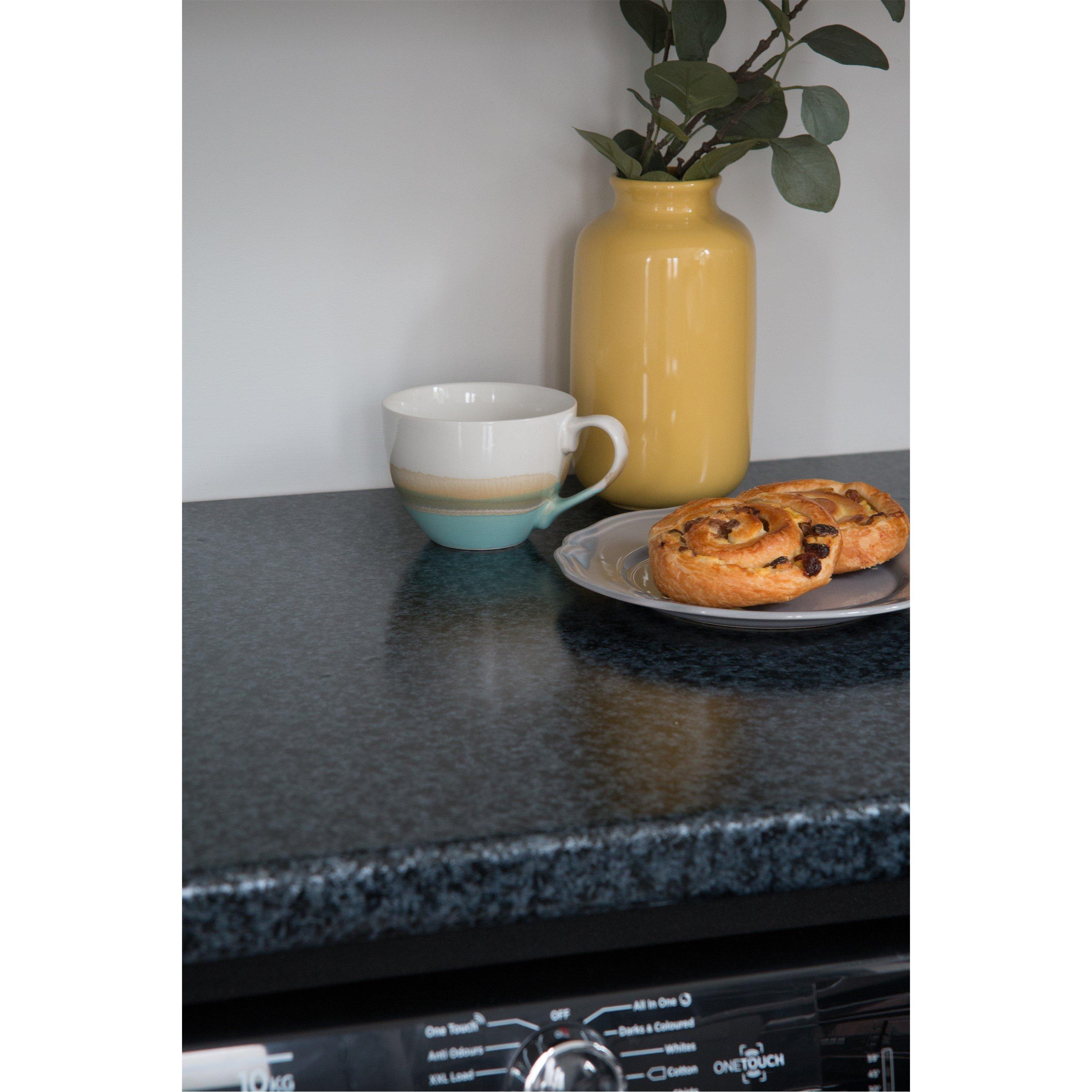 Black - D C Fix - dc fix Granite Black Self Adhesive Vinyl Pack 3 - 3