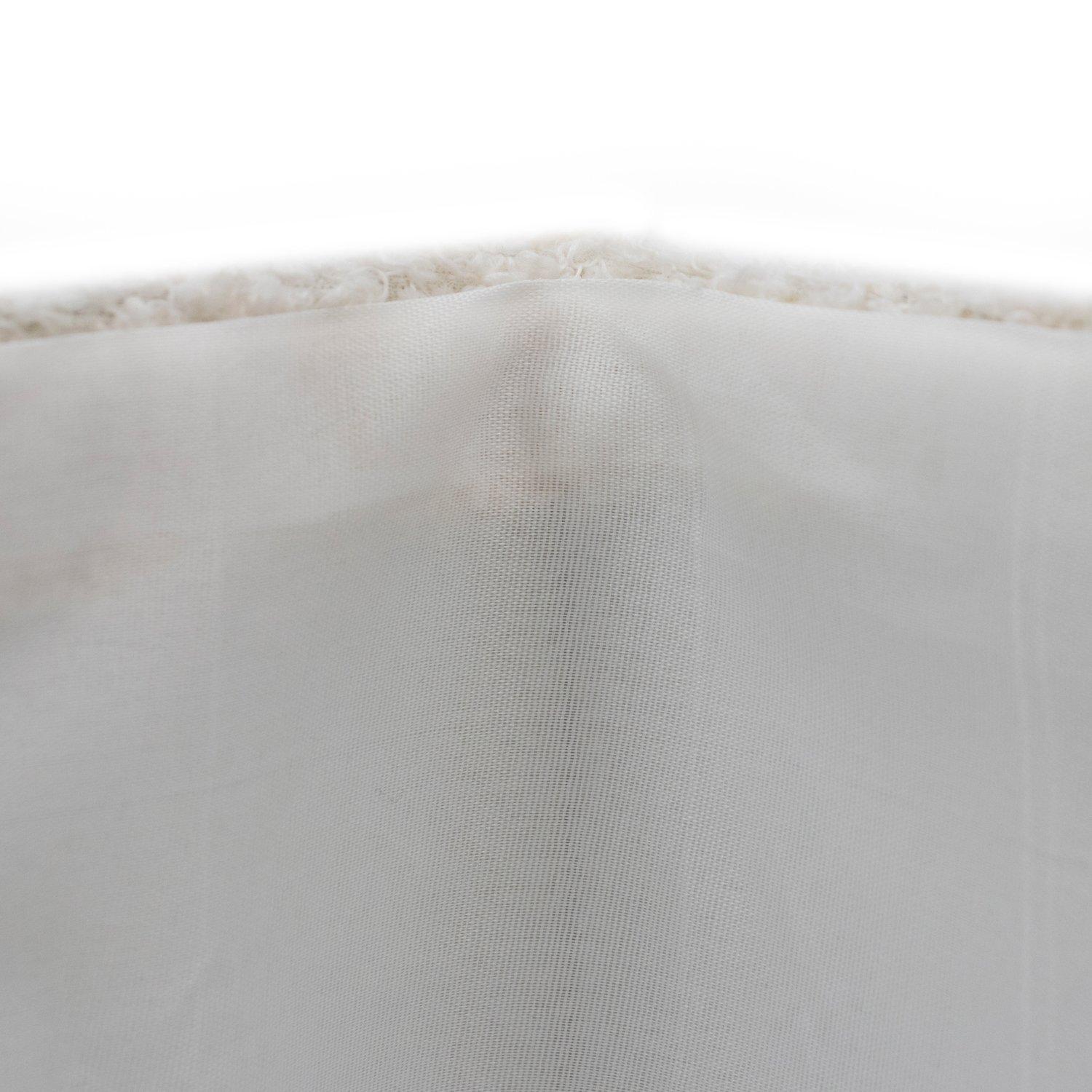 White - JVL - Shiro Set of 3 Boucle Fabric Rectangular Stora - 7