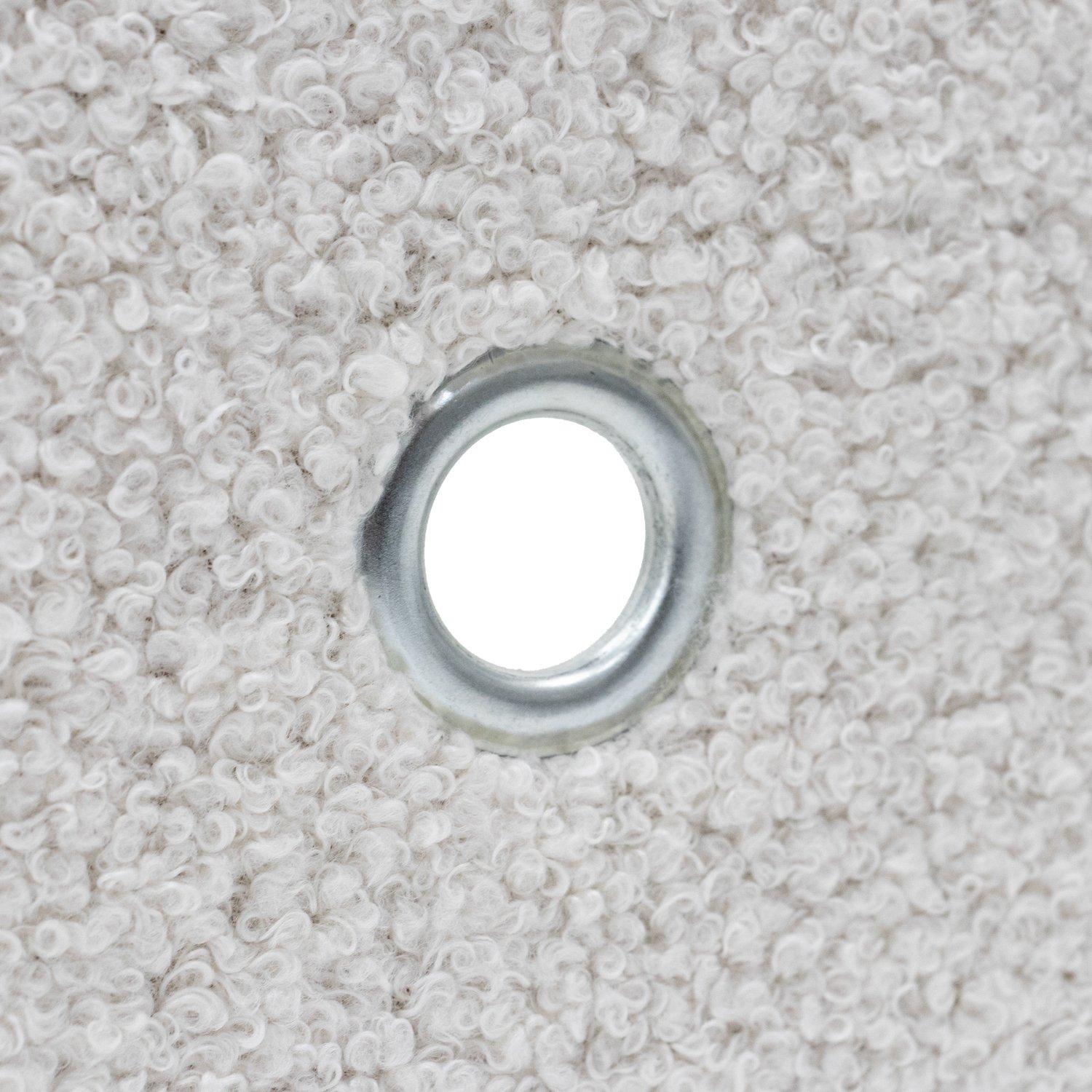 White - JVL - Shiro Set of 3 Boucle Fabric Rectangular Stora - 10