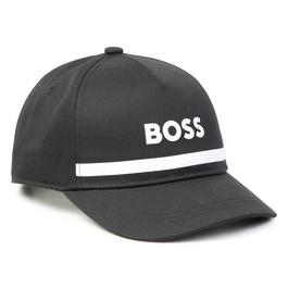 Boss Kids Logo Print Cap, Customisable Fit