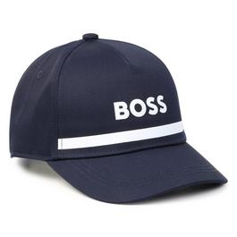 Boss Kids Logo Print Cap, Customisable Fit