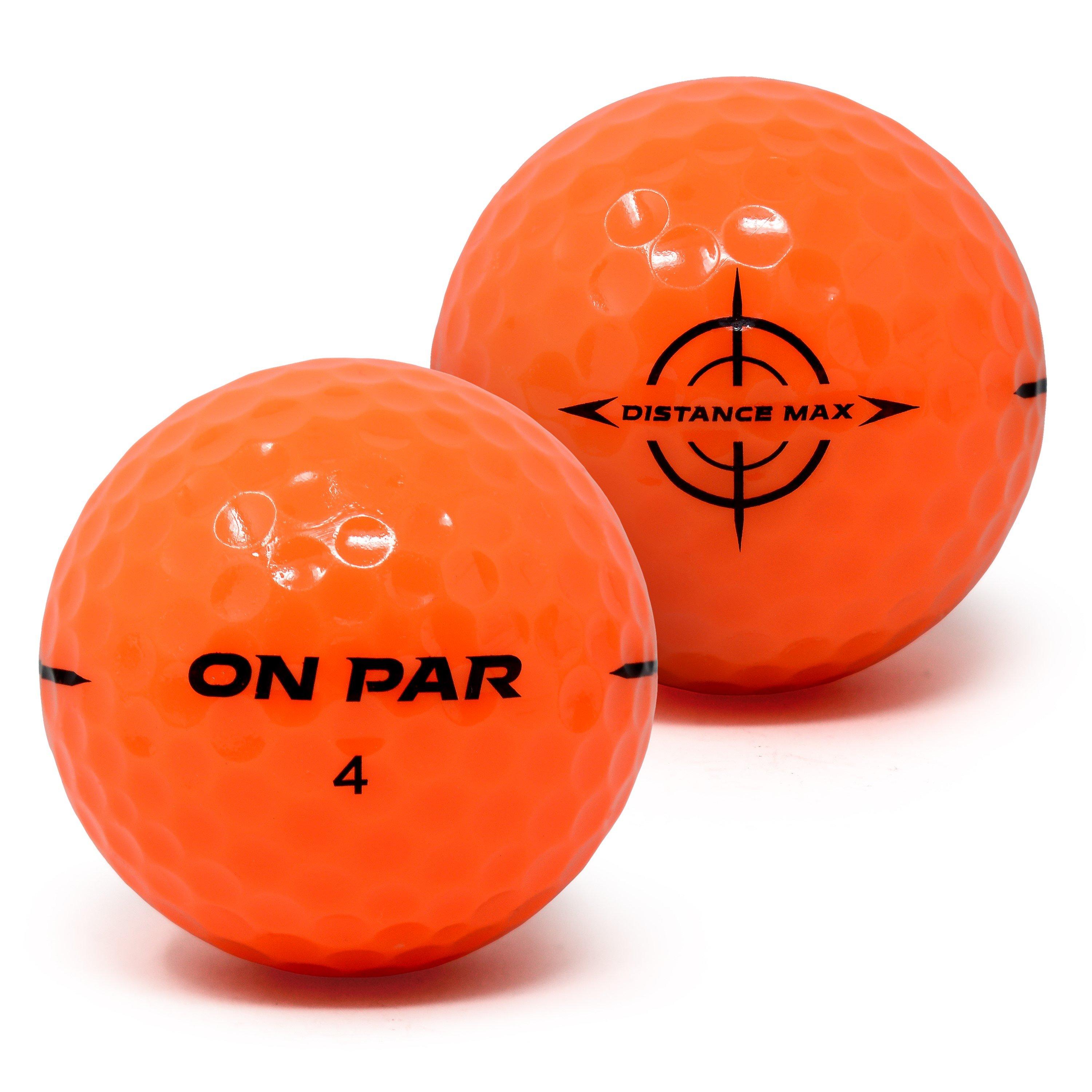 Orange - On Par - Distance Max Golf Balls 12 Pack x4 (48 Balls) - 3