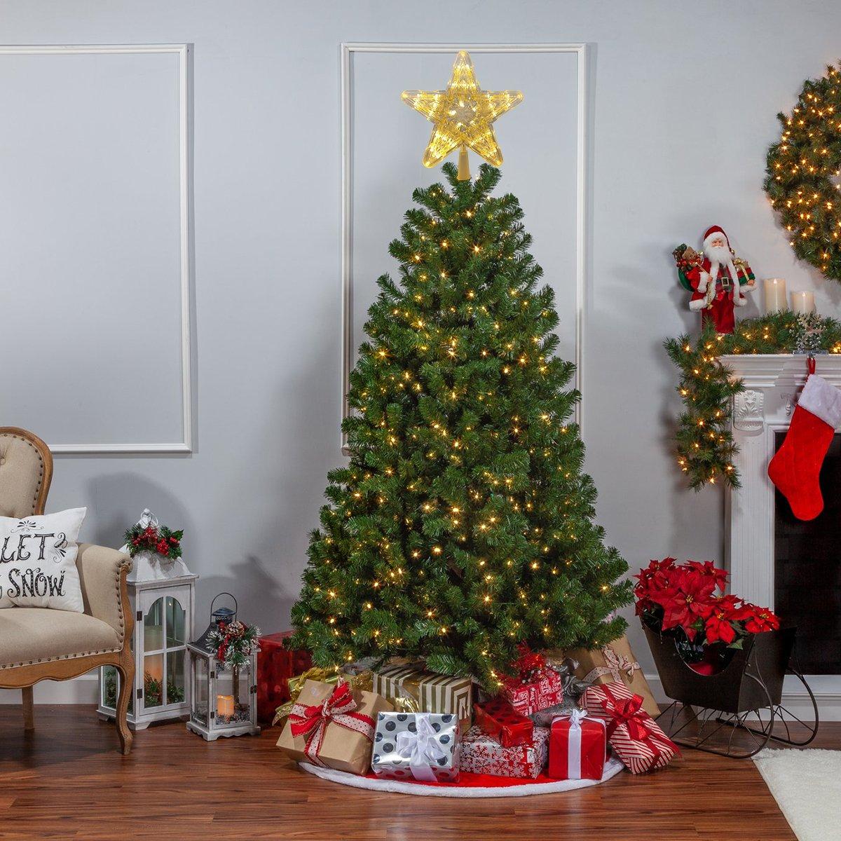 White - LIFE IDEAS - Christmas LED Star Tree Topper - 2