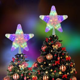 LIFE IDEAS Christmas LED Star Tree Topper