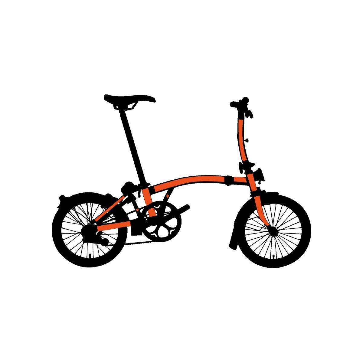 Clear - Bike Shield - Full Brompton Kit - 1