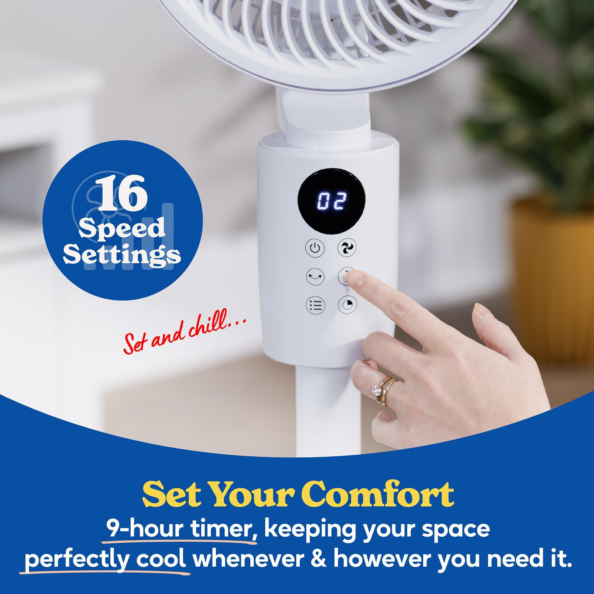 White - Russell Hobbs - RHPCF1001 3-in-1 Pedestal Circulator Fan in White - 5