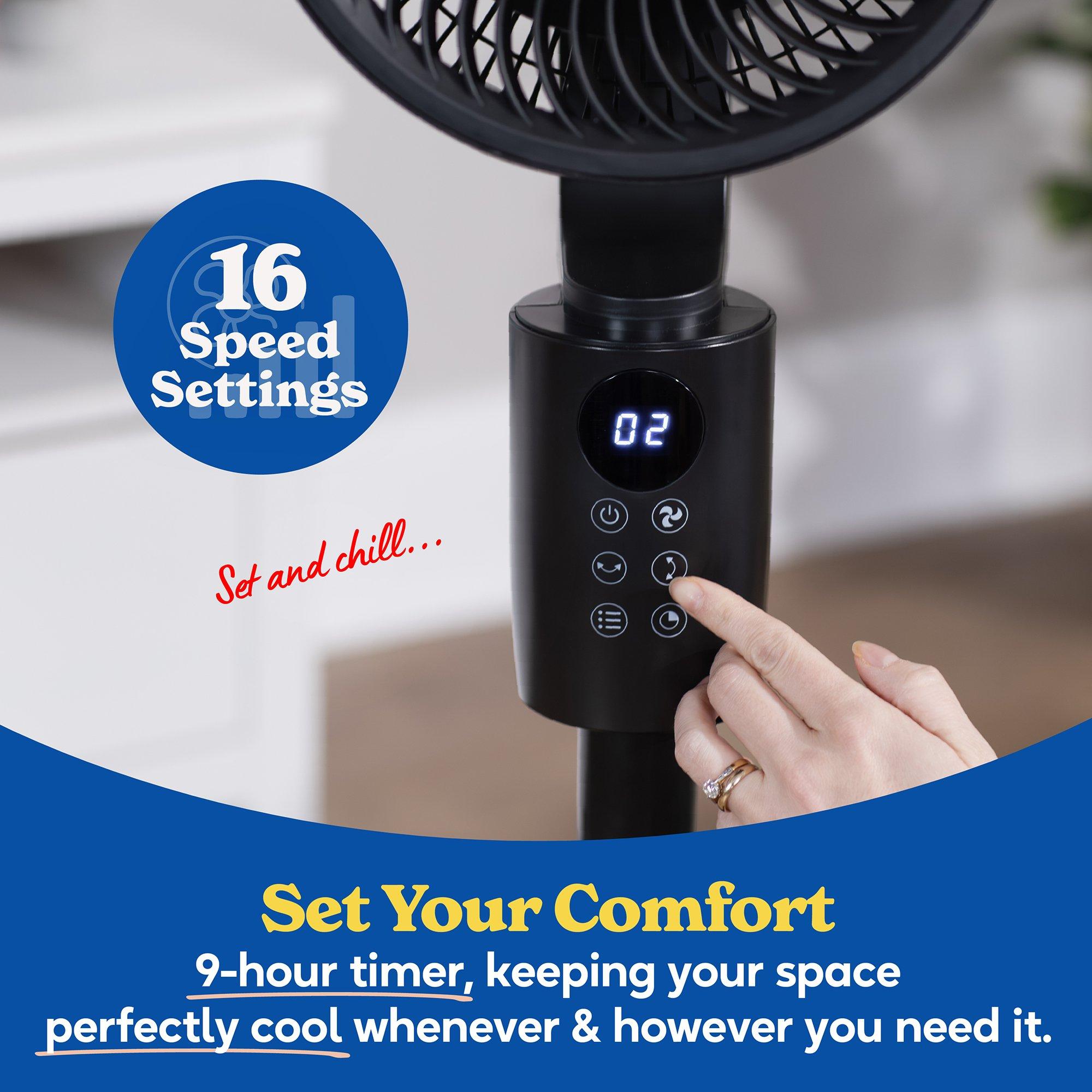 Black - Russell Hobbs - RHPCF1001B 3-in-1 Pedestal Circulator Fan in Black - 5
