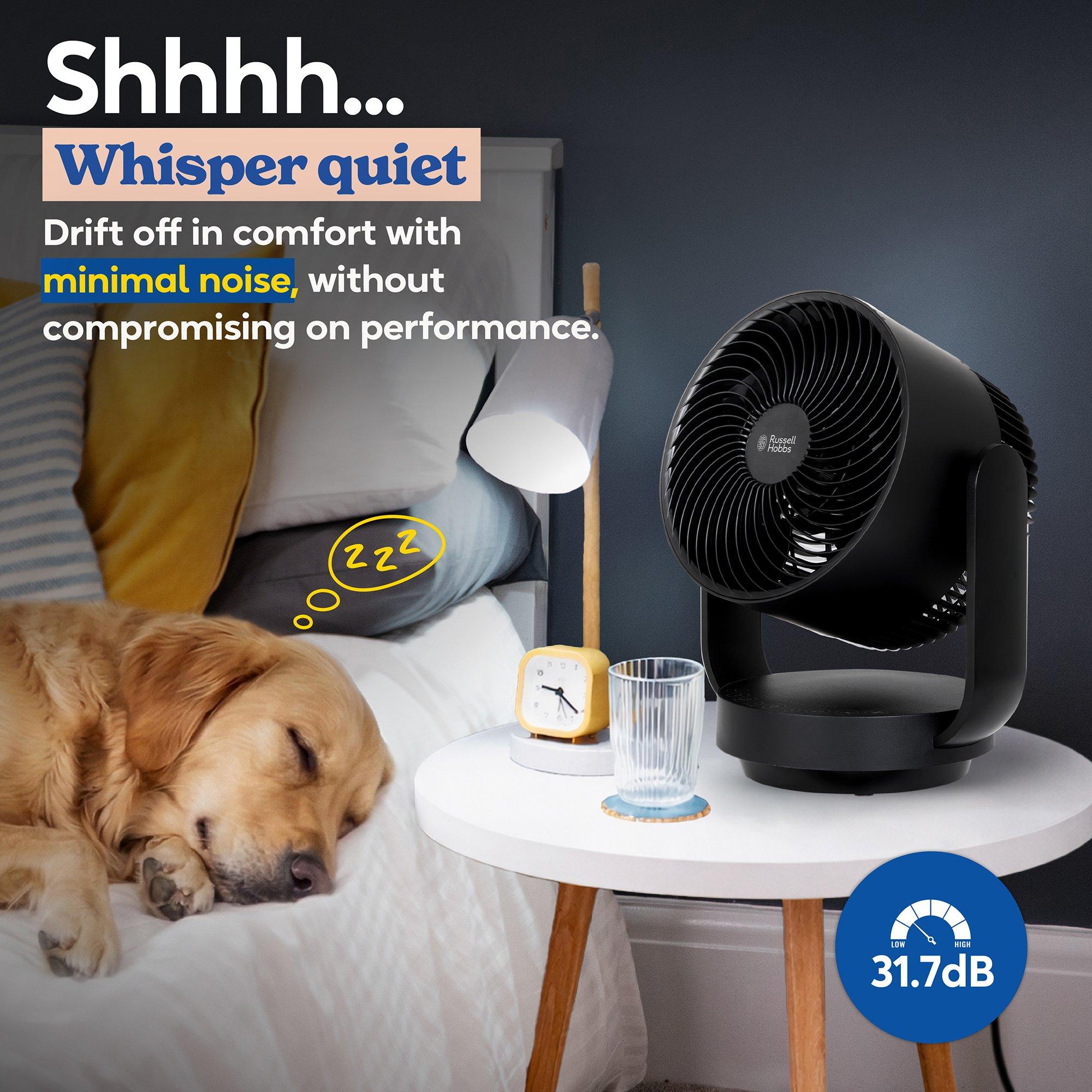 Black - Russell Hobbs - RHDCF1001B 9” Desktop Circulator Fan in Black - 11