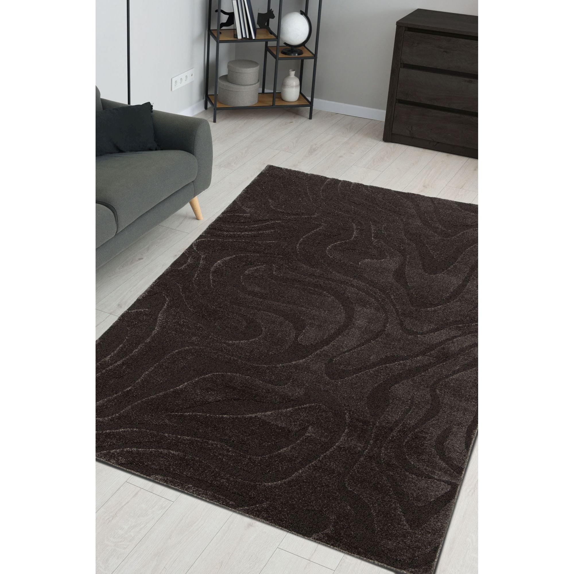 Homemaker  Reef Ripple Rug Black - 120x170cm