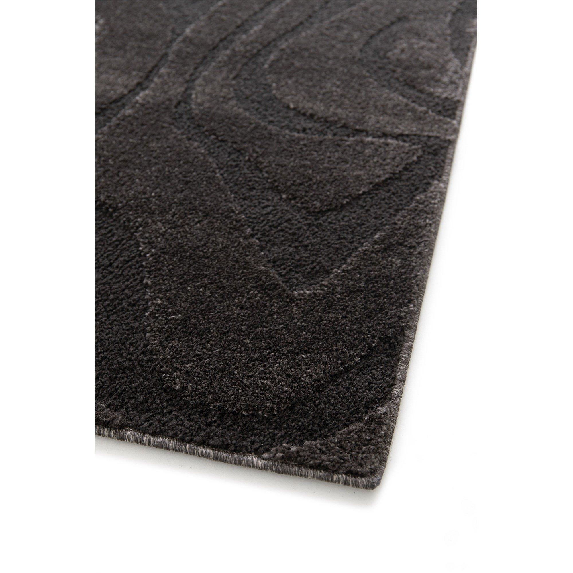 Black - Homemaker - Reef Ripple Rug Black - 3