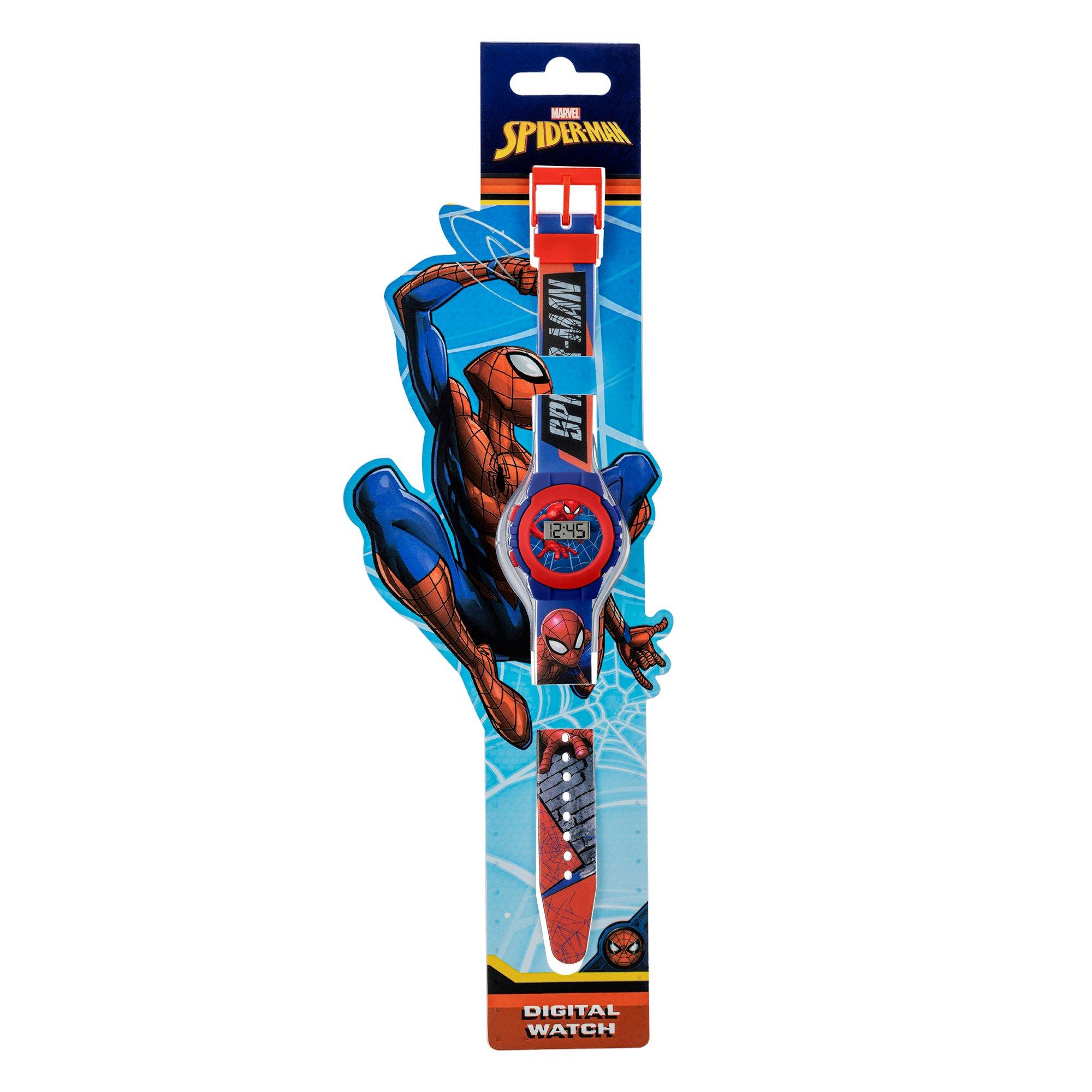 Blue - Spiderman - Spiderman Digital Strap Watch - 3