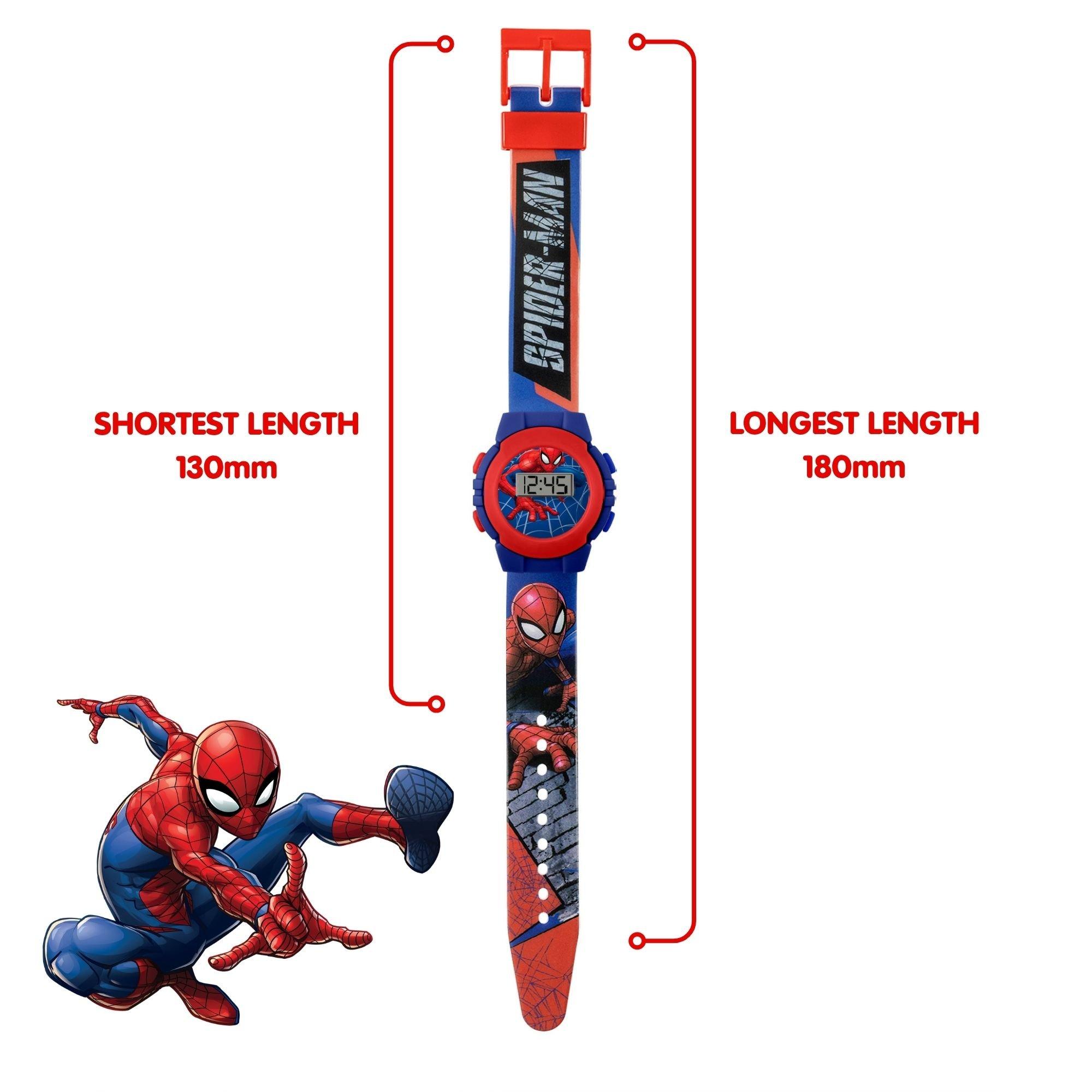 Blue - Spiderman - Spiderman Digital Strap Watch - 4