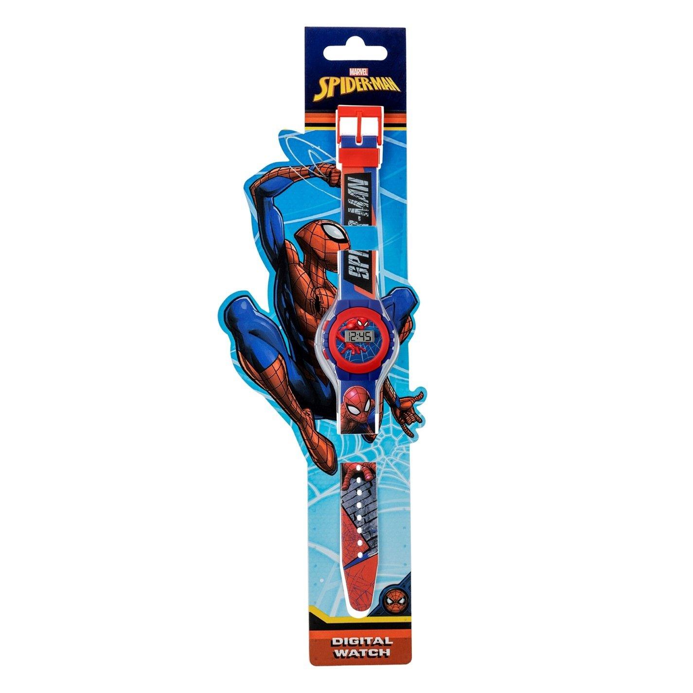 Blue - Spiderman - Spiderman Digital Strap Watch - 5
