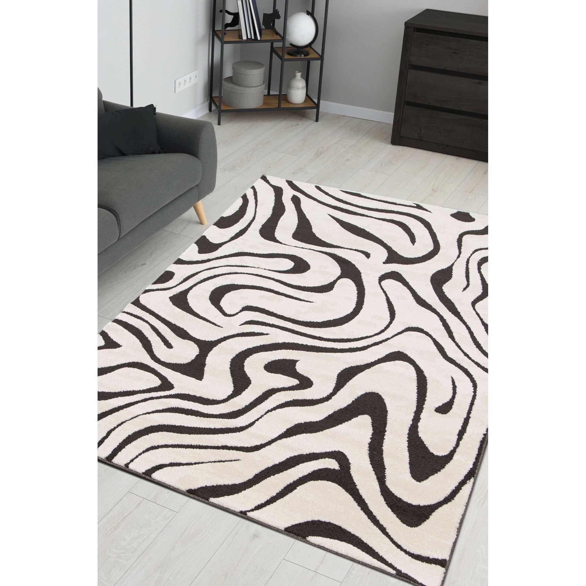 Homemaker  Reef Ripple Rug Monochrome - 120x170cm