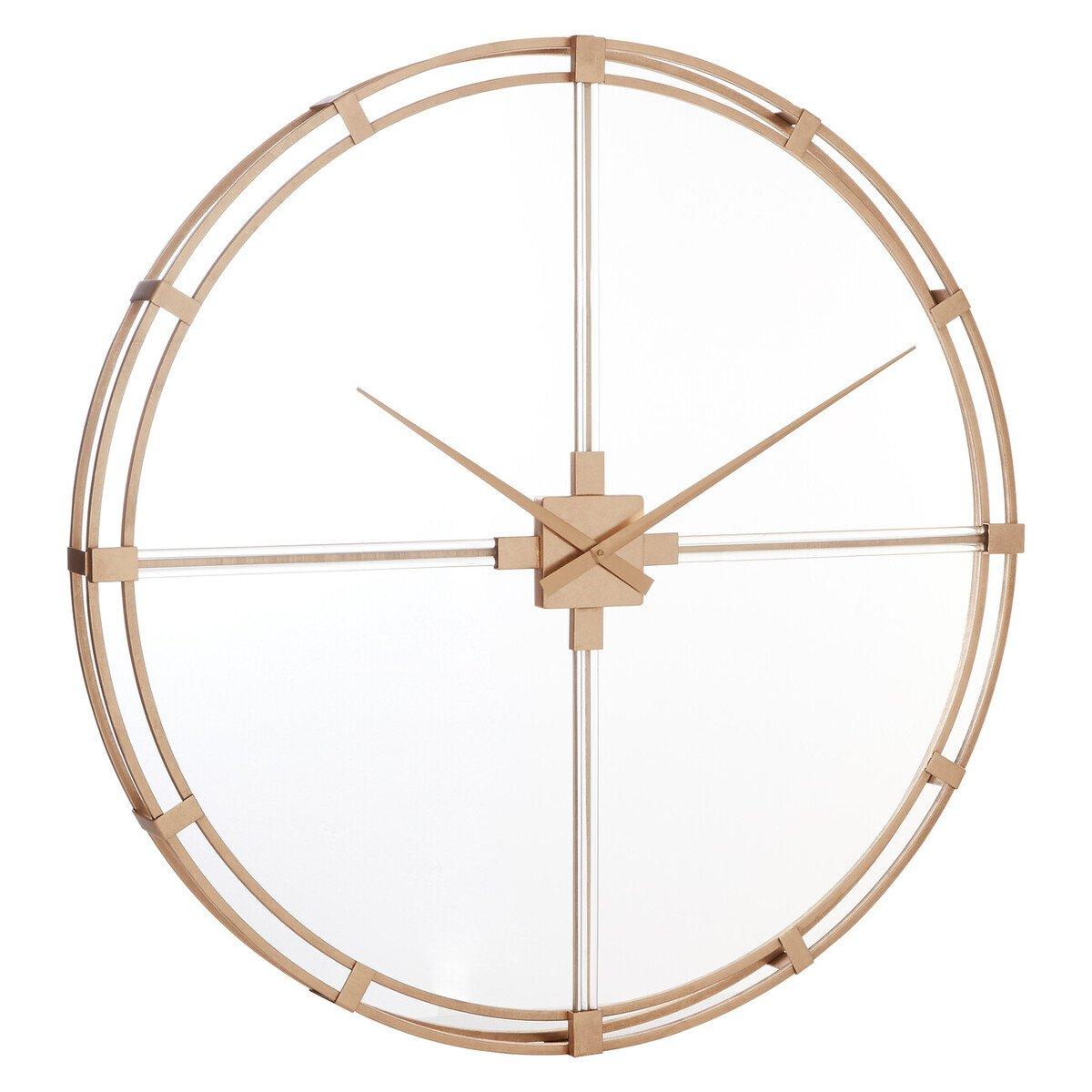 Gold - Premier Housewares - Beauly 110cm Dia Gold Finish Metal Wall Clock - 3