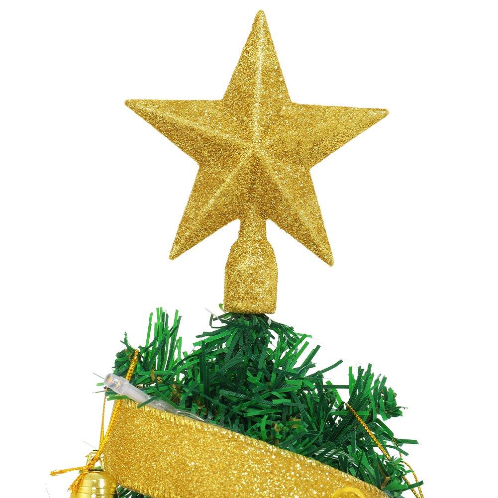 Gold And Green - LIFE IDEAS - Mini Artificial Pine Tree with Ornaments - 5