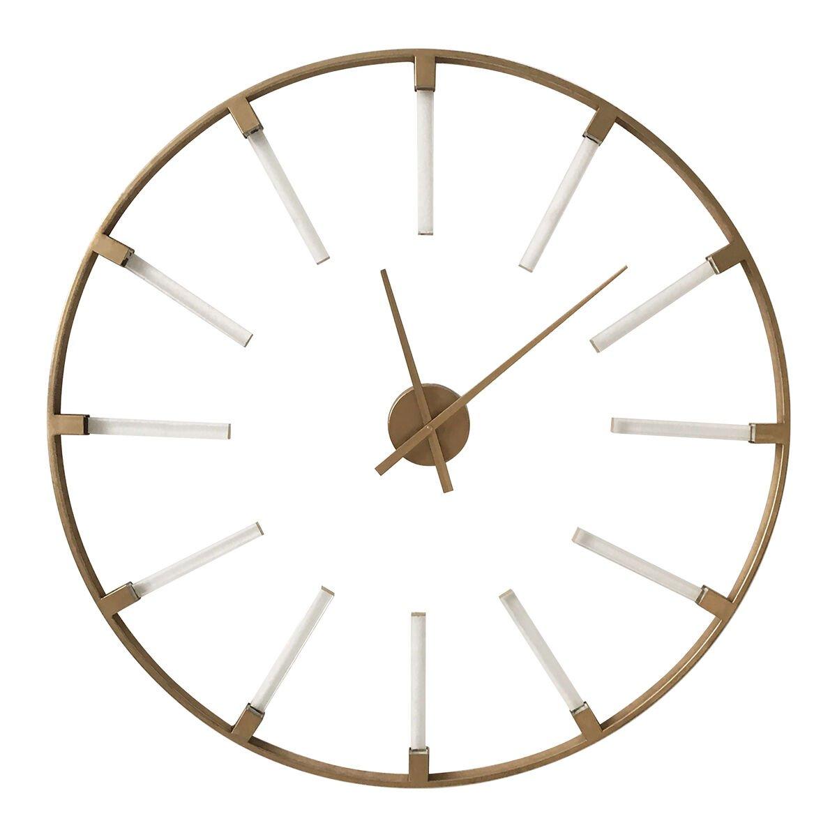 Interiors By Premier  Beauly Finish Round Wall Clock Gold - 92x 92x 5c