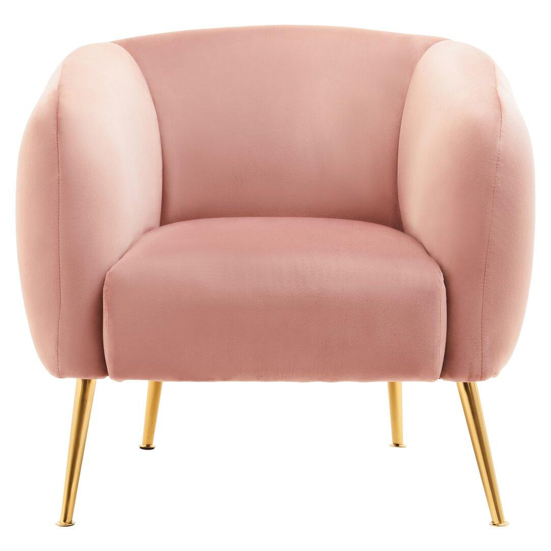Interiors By Premier  Yasmeen Velvet Armchair Pink