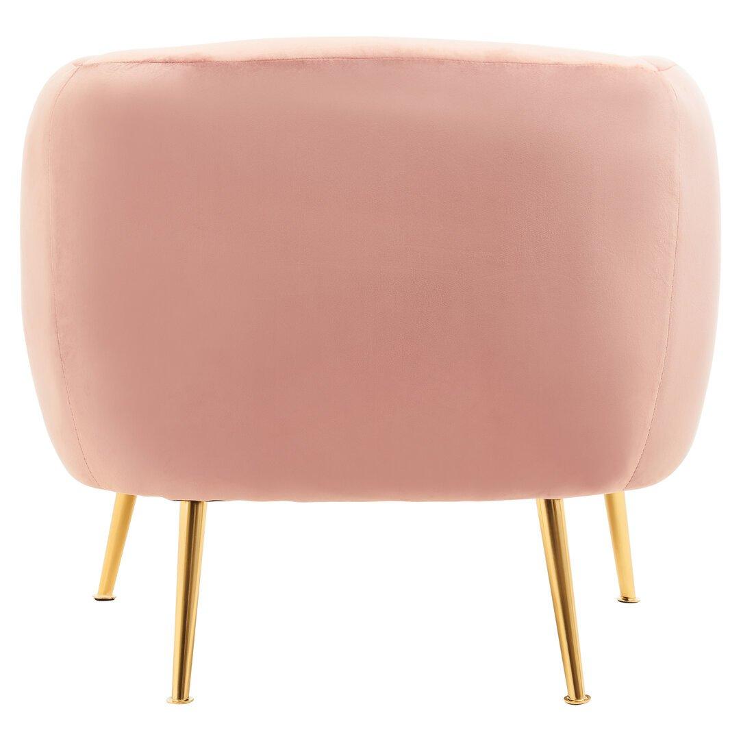 Pink - Interiors by Premier - Yasmeen Pink Velvet Armchair - 3
