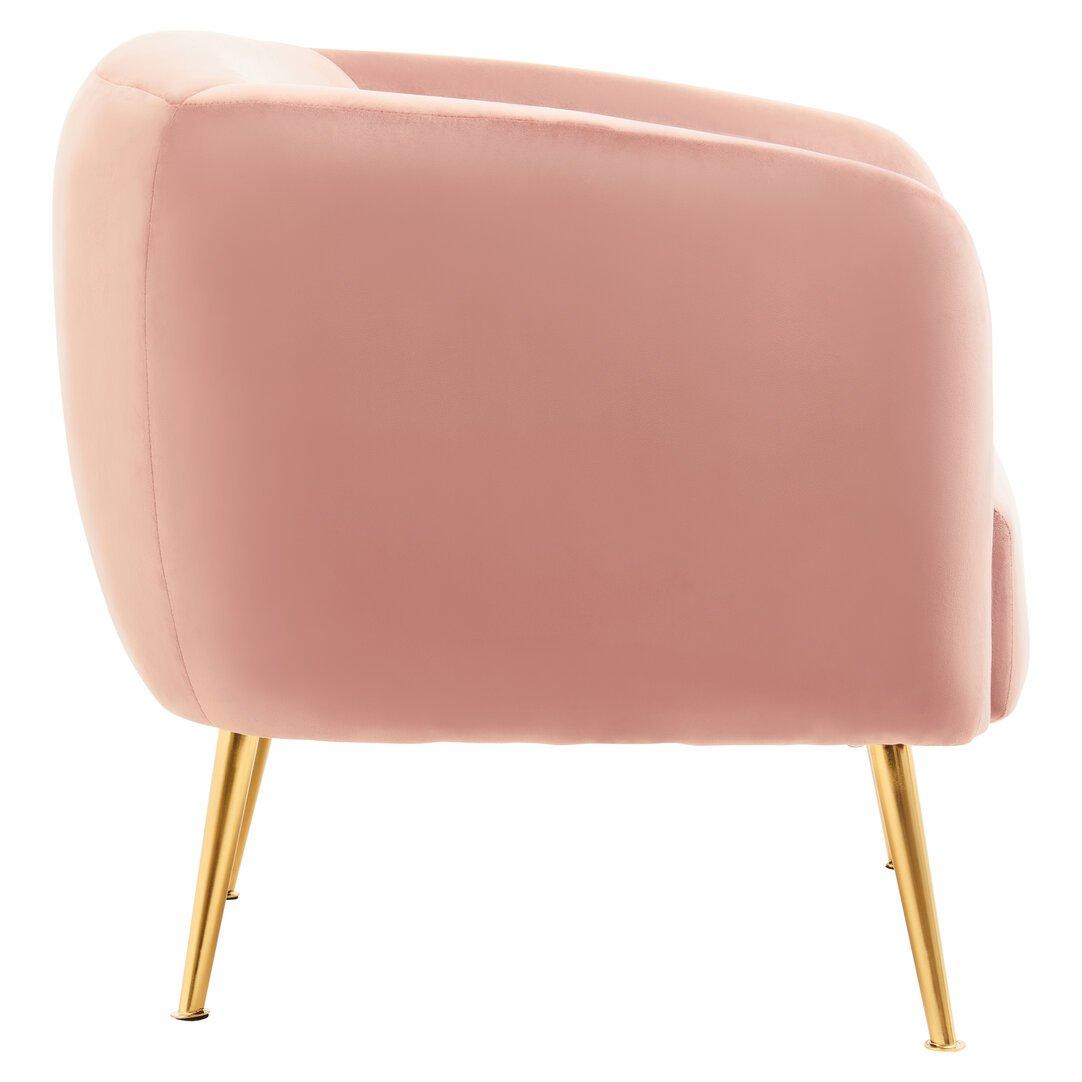 Pink - Interiors by Premier - Yasmeen Pink Velvet Armchair - 4