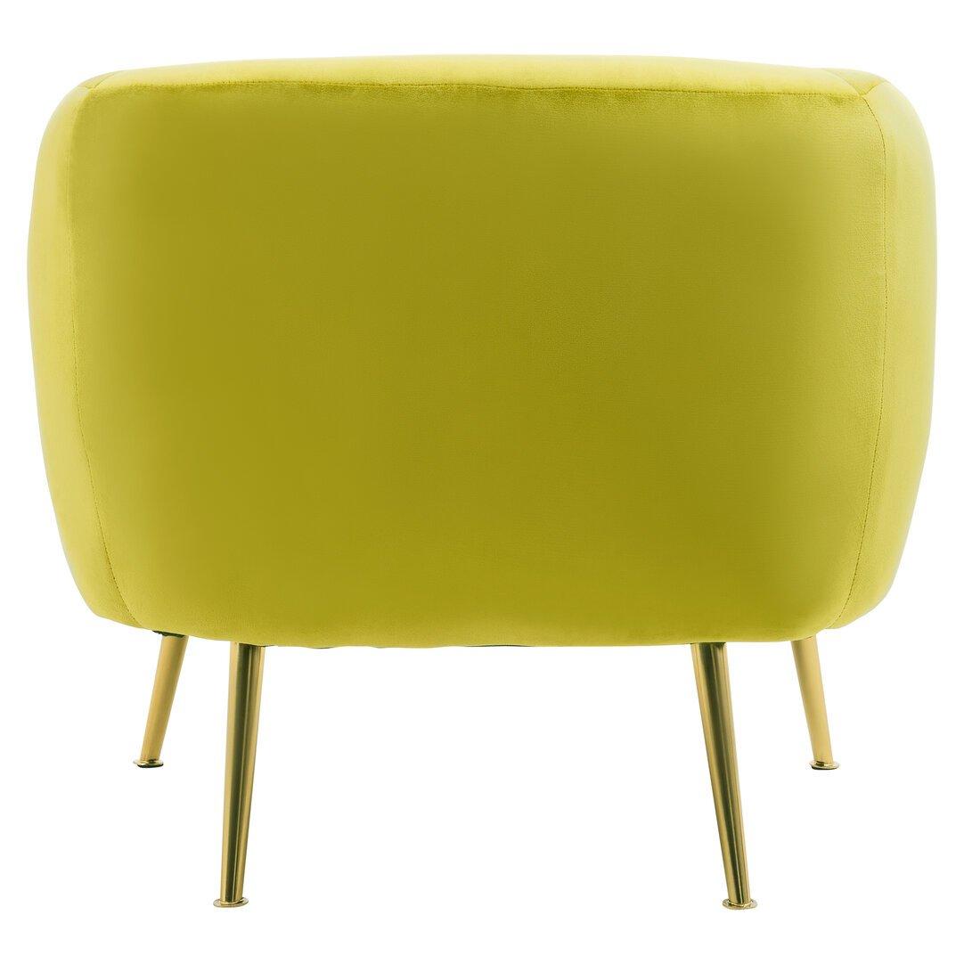 Green - Interiors by Premier - Yasmeen Olive Velvet Armchair - 2