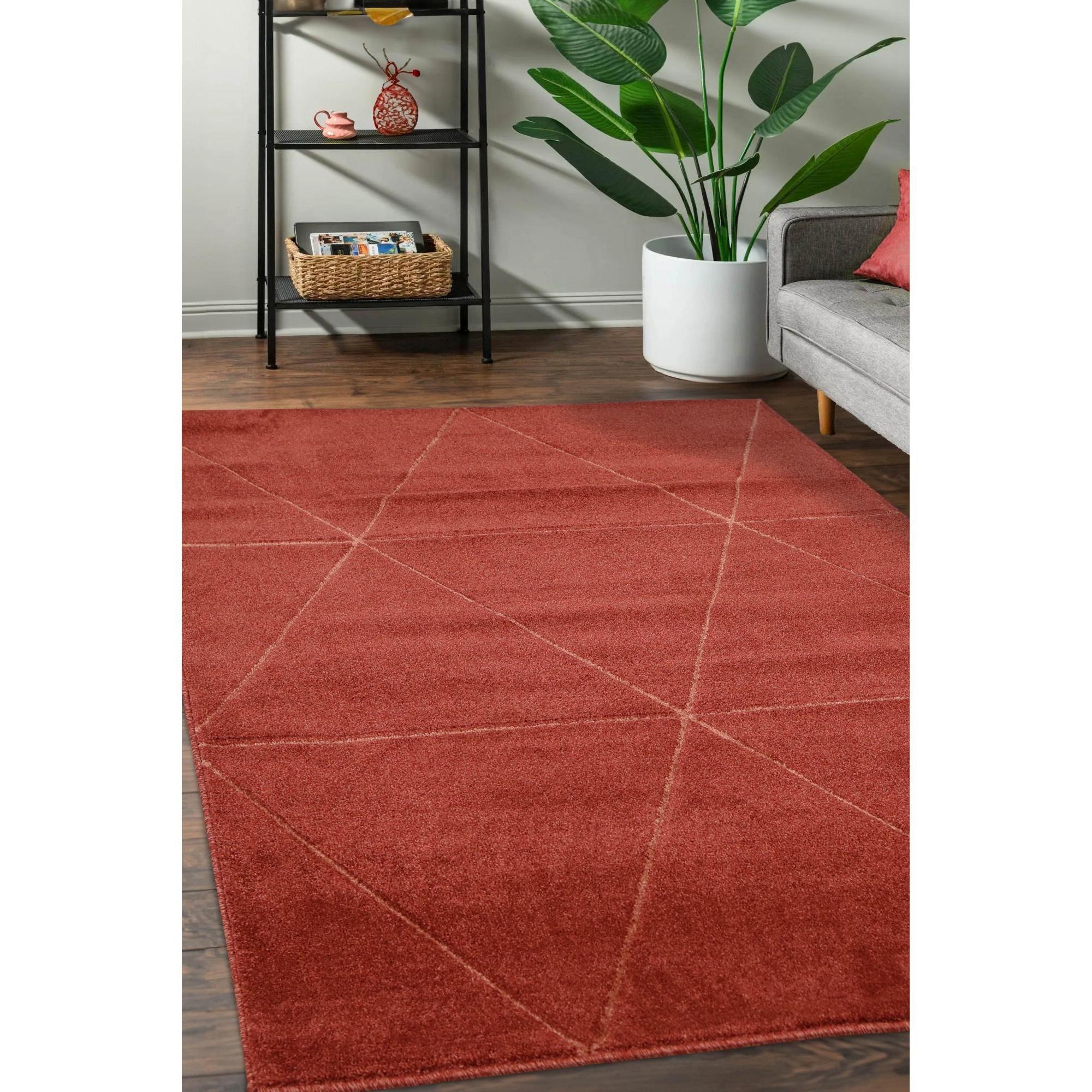 Homemaker Newport Capleton Rug Red