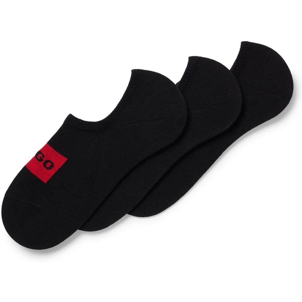 Black - Hugo - 3 Pack of Invisible Socks - 2