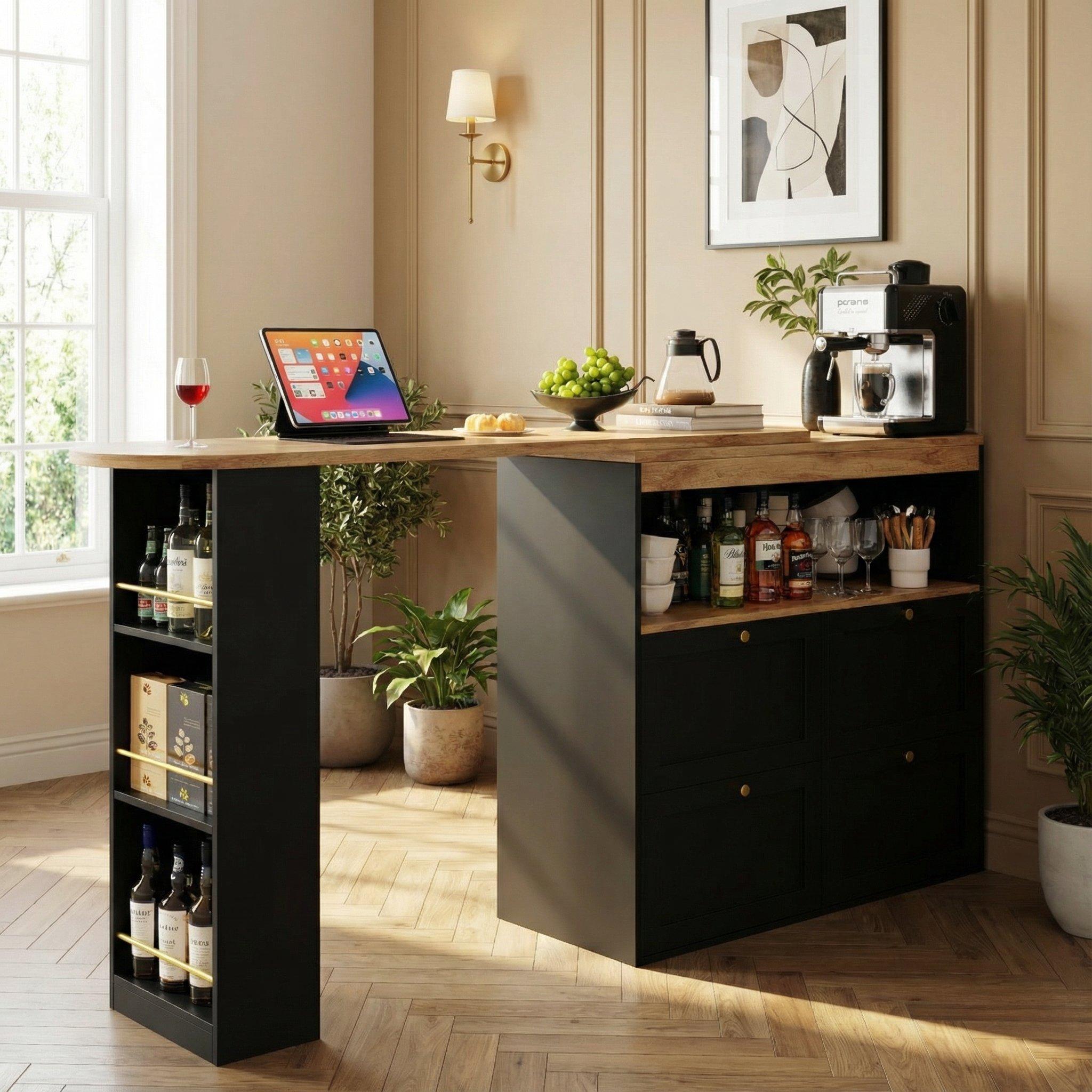 Black - Urban Meuble - Modern Black Utility Storage Cabinet - 2