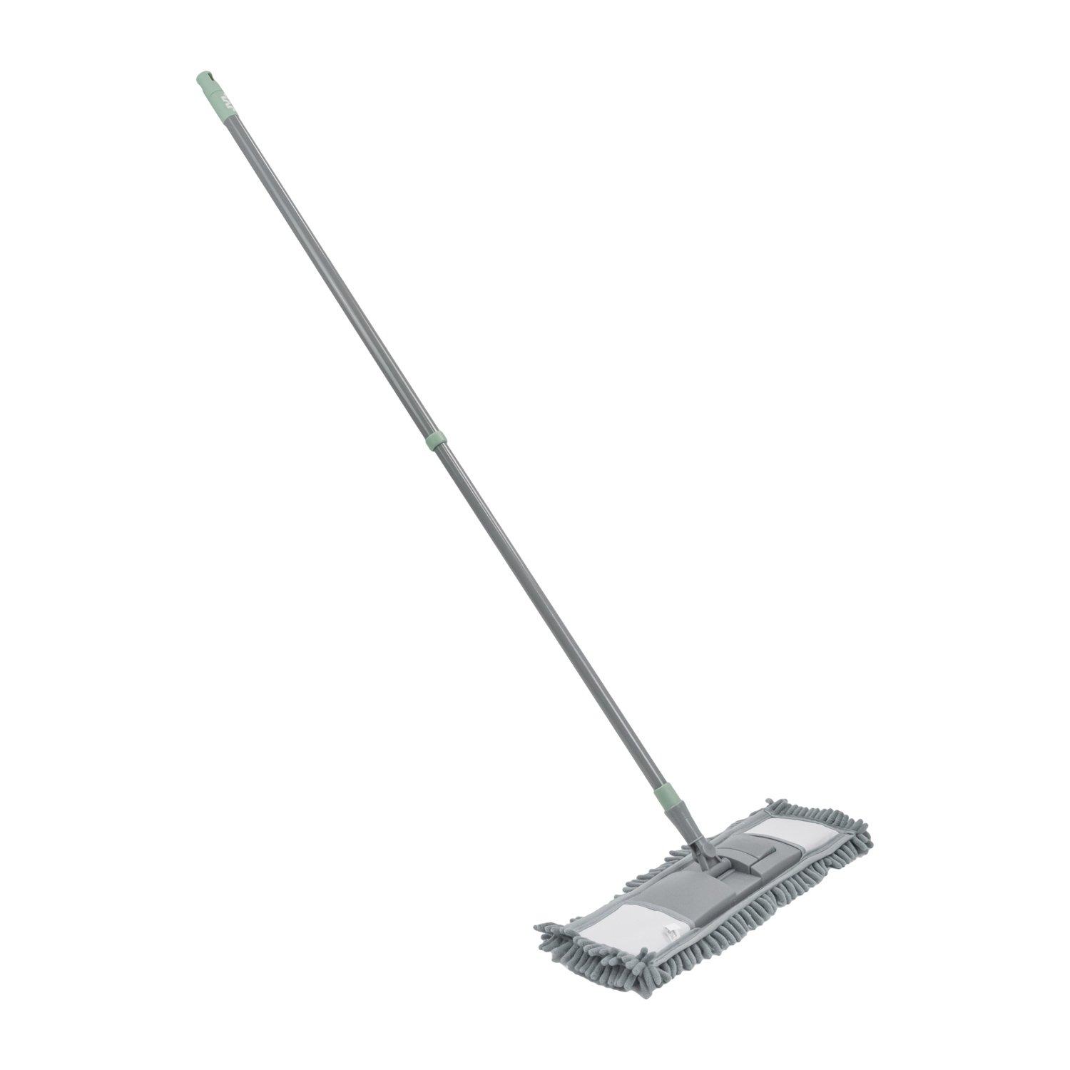 Grey - JVL - JVL Extendable Chenille Mop + 2 Replacement Heads - 3
