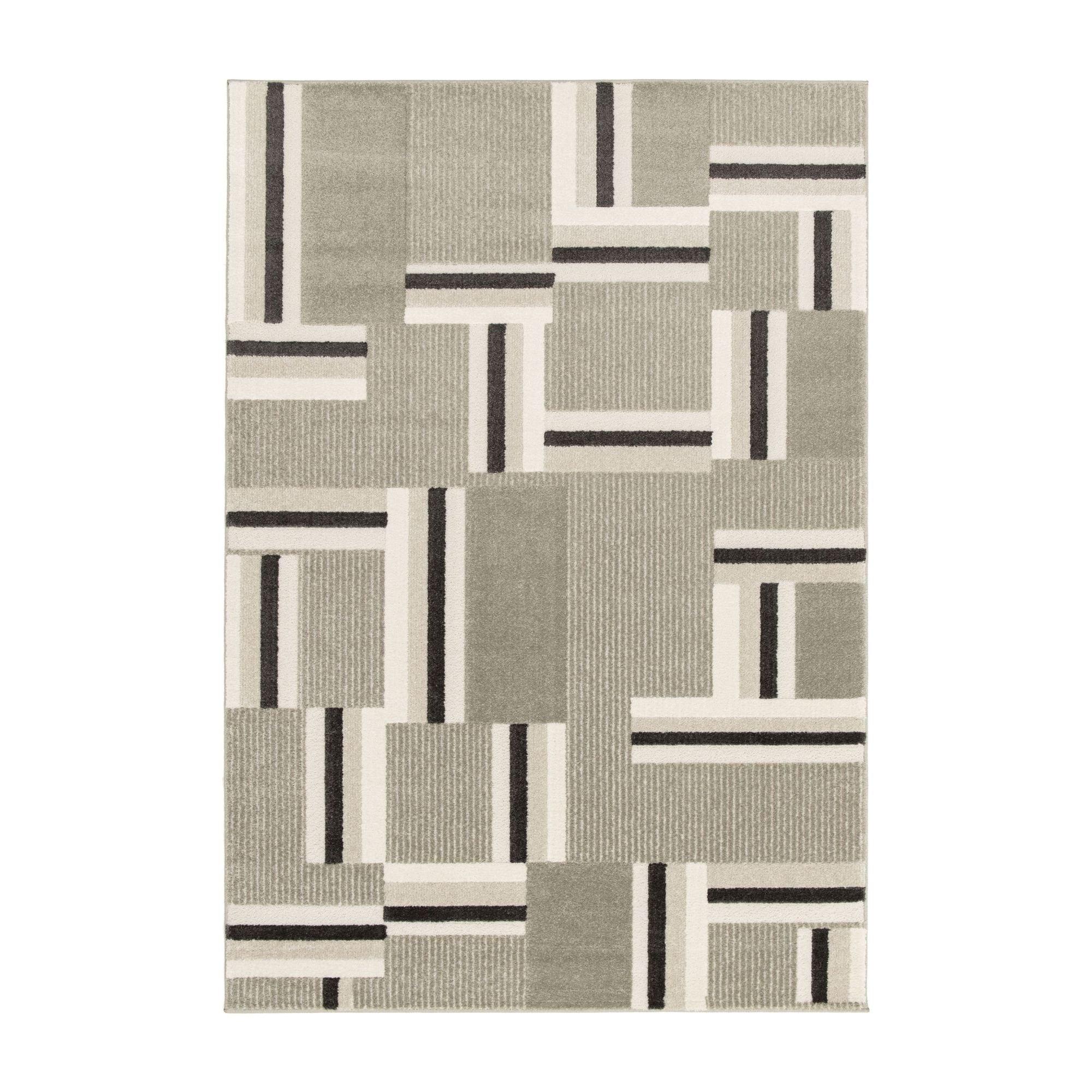 Beige - Homemaker - Turin Blocks Rug Beige - 2