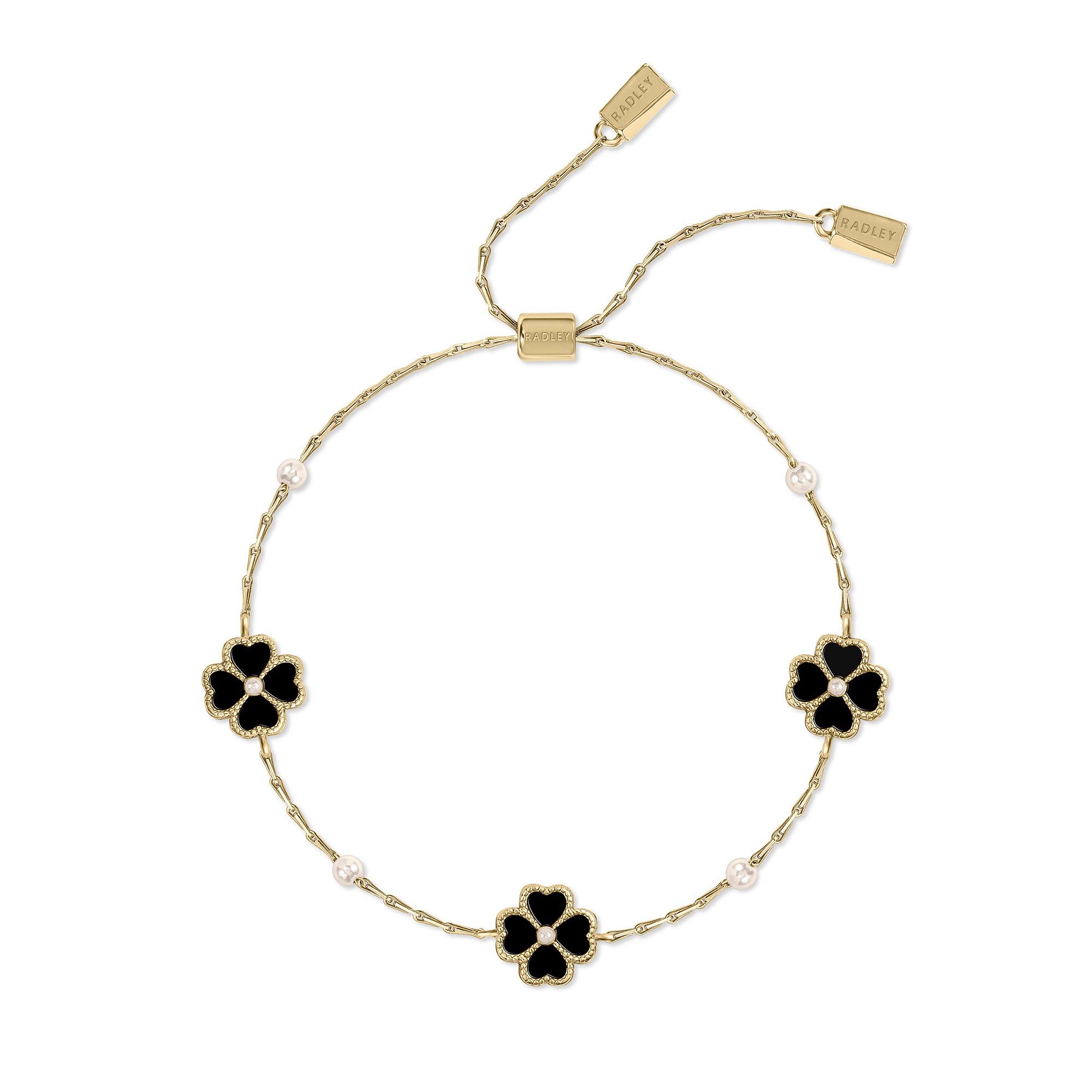 Gold - Radley - Radley 18ct Gold Plated Flower Bracelet - 1
