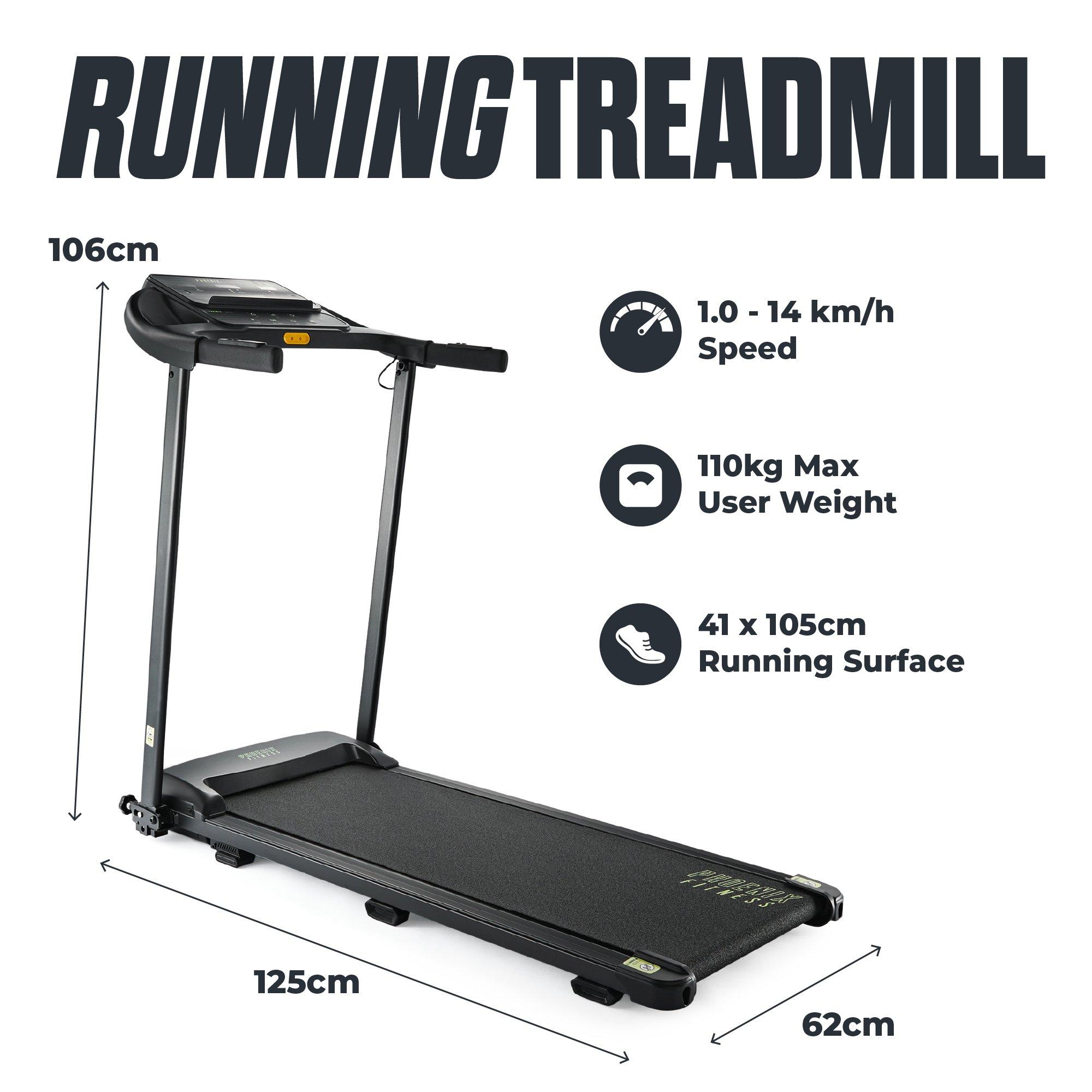 Black - Phoenix Fitness - Folding Running Treadmill - 2