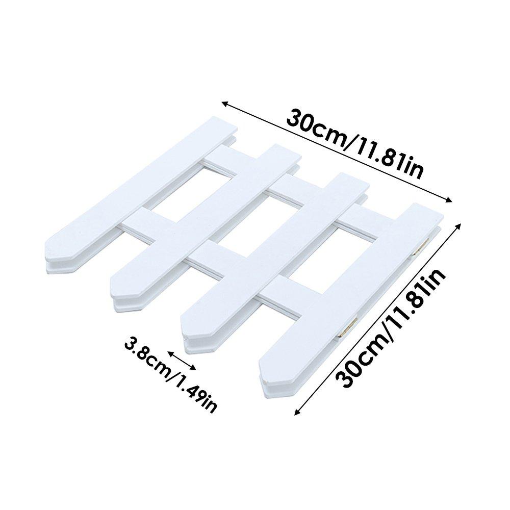 White - LIFE IDEAS - Wooden Tree Picket Fence Decoration - 8