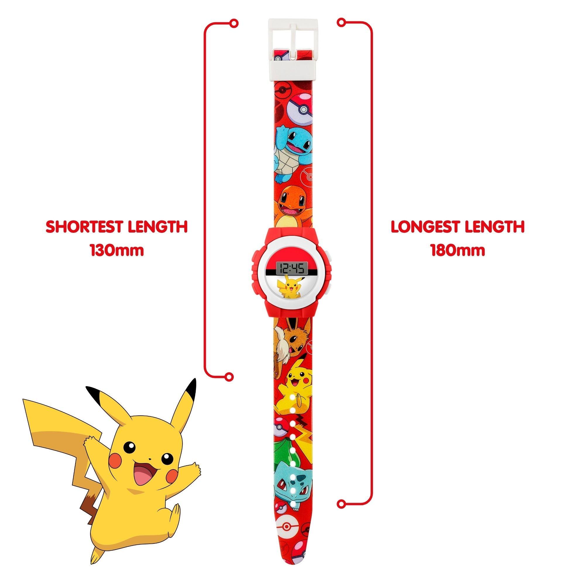 Red - Pokemon - Pokemon Digital Strap Watch - 4