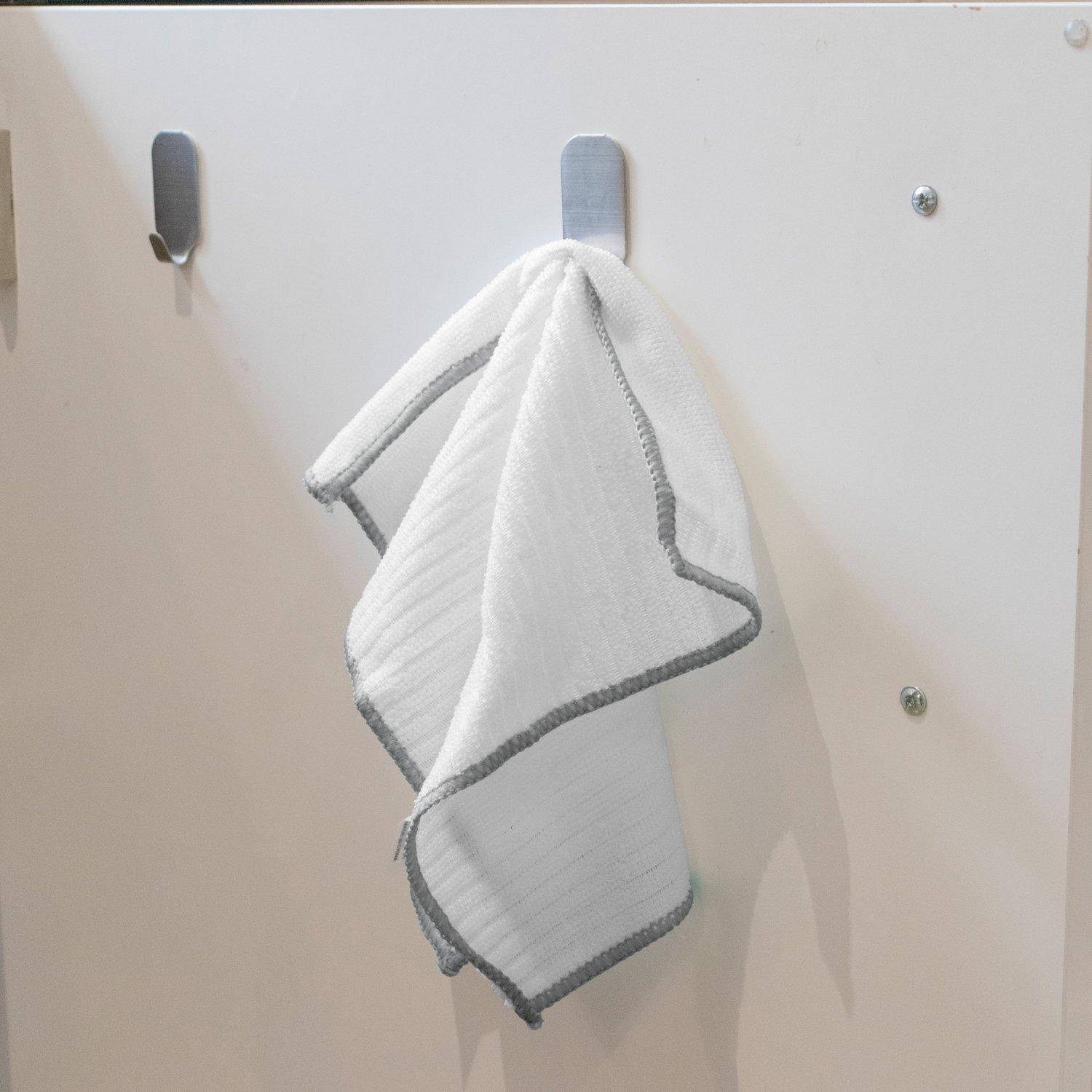 Grey - JVL - JVL Microfibre Cleaning Cloth - White/Grey - 9