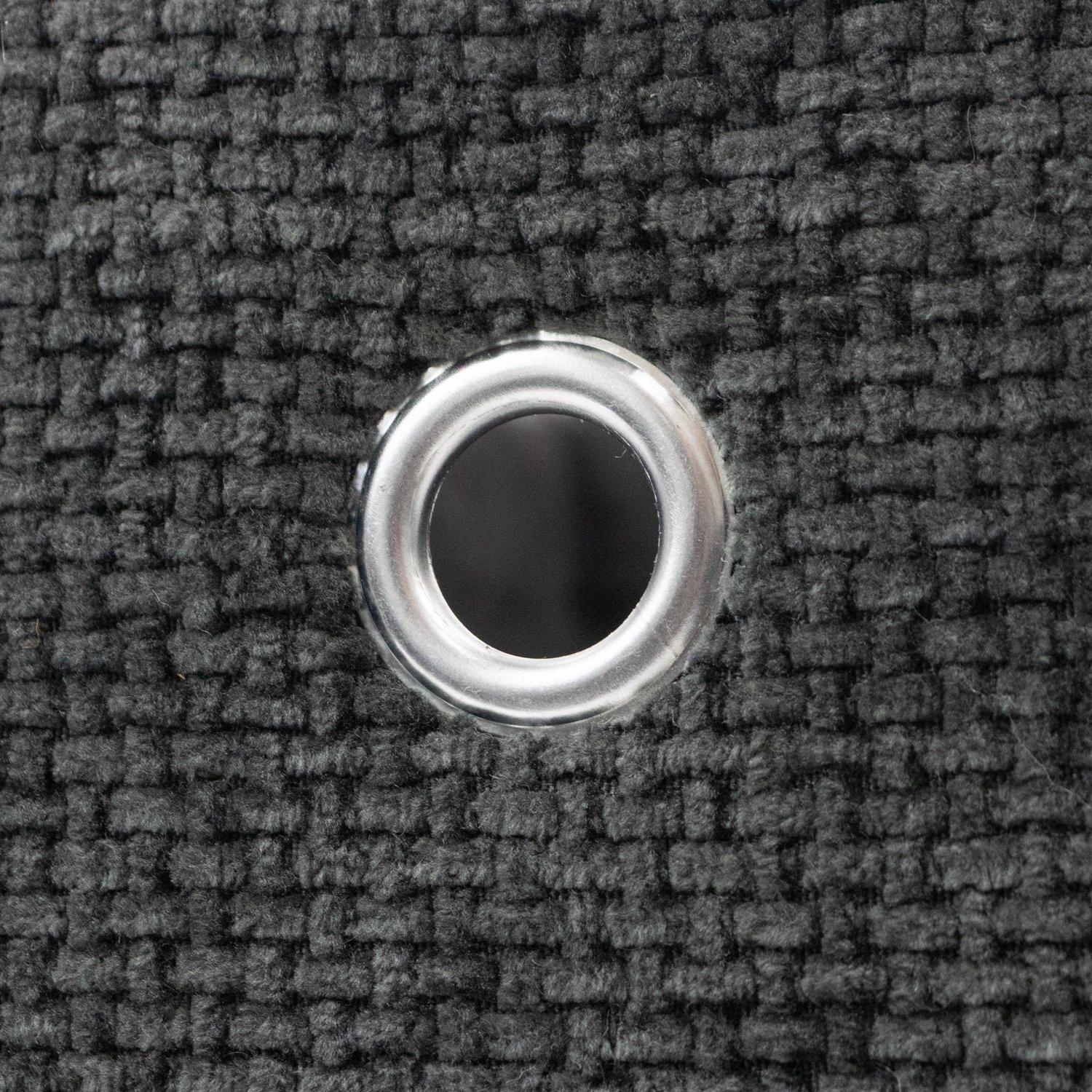 Black - JVL - Metro Foldable Cube Organiser Box with Lid - 6