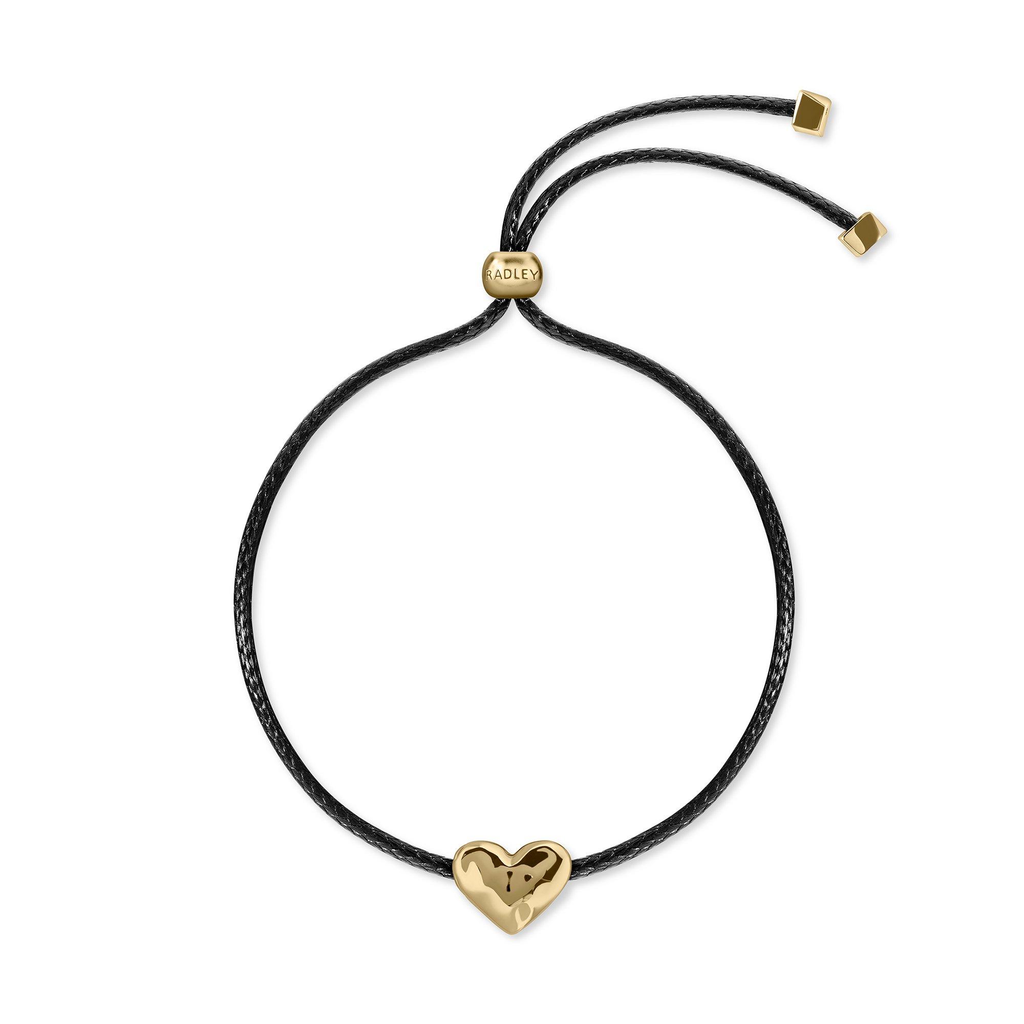 Gold - Radley - Radley Black Cord Friendship Bracelet - 1