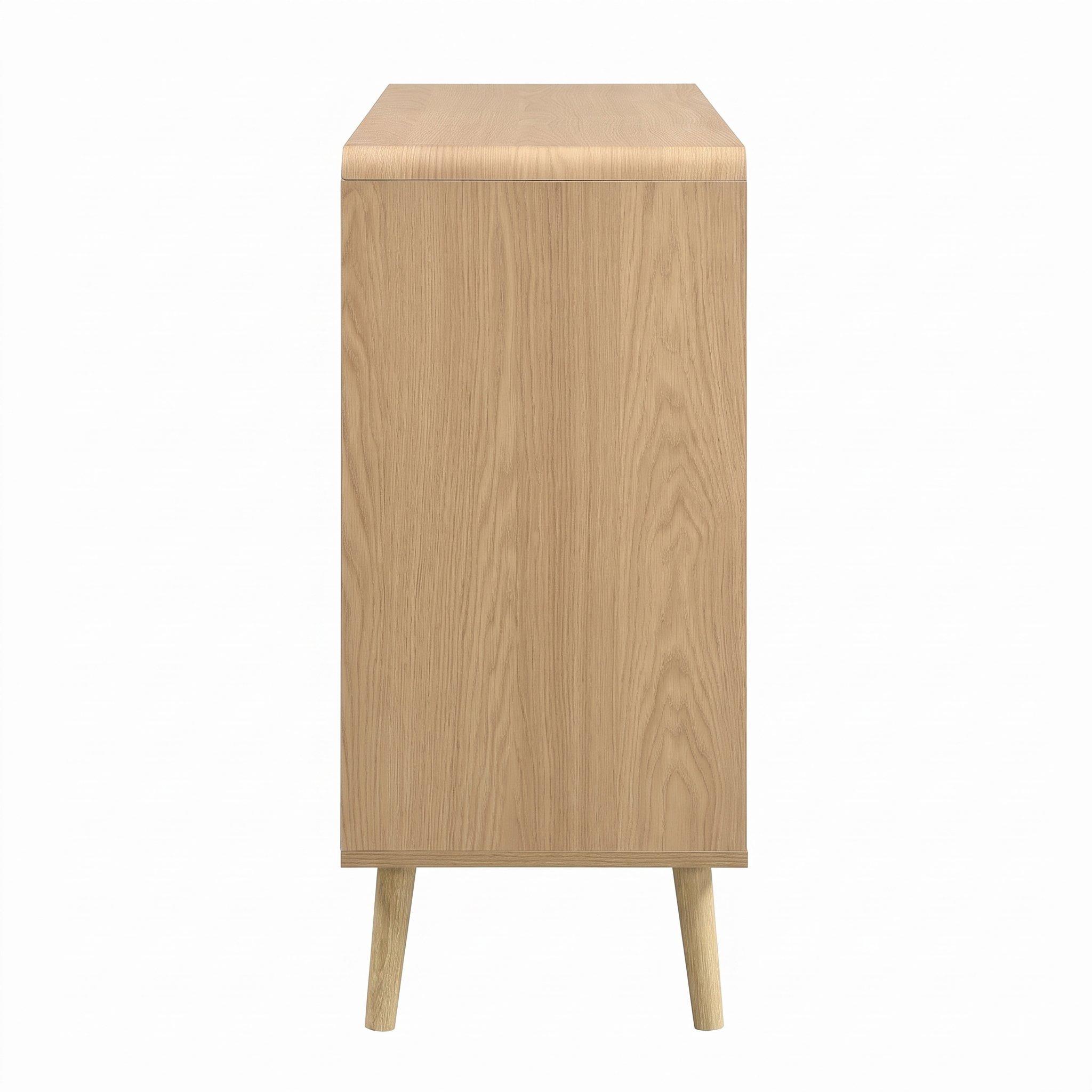 Natural Wood - Urban Meuble - Rattan-Effect 6-Drawer Storage Chest - 12
