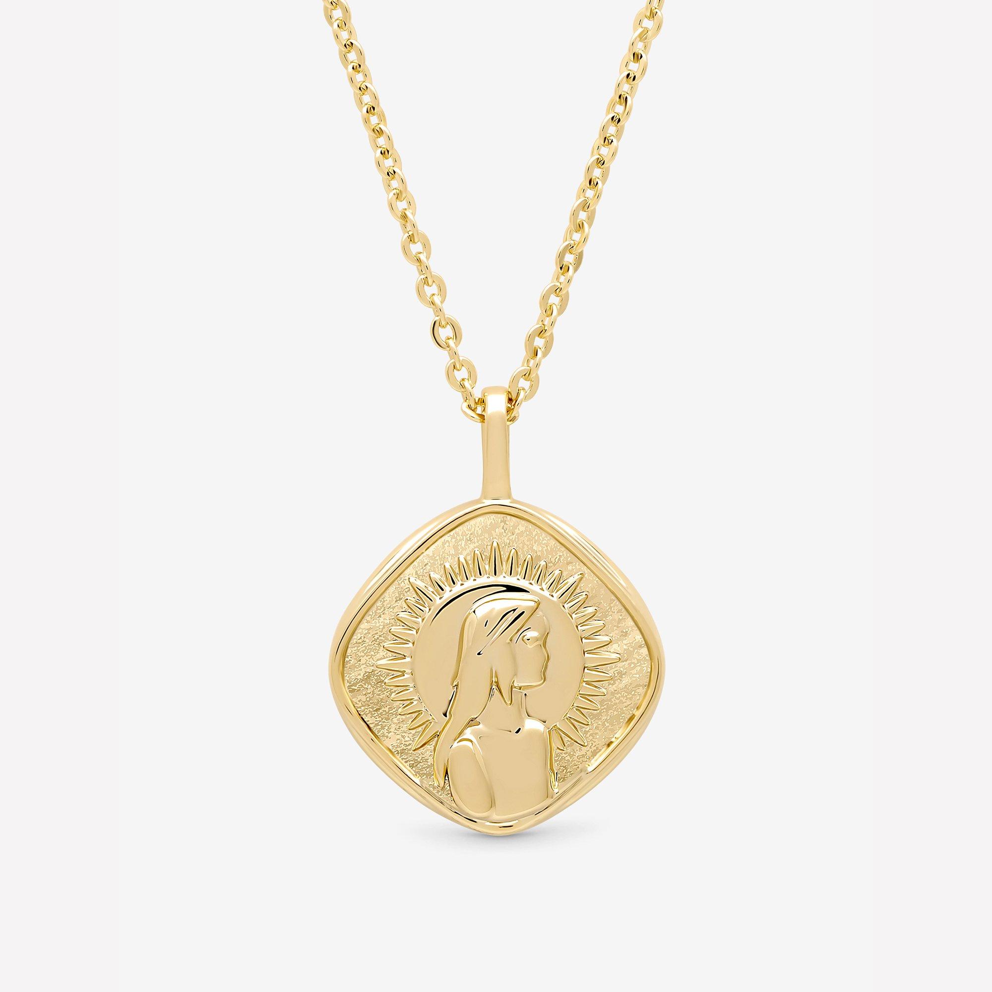 Gold - Jon Richard - Gold Plated Molten Horoscope Necklace - Virgo - 2